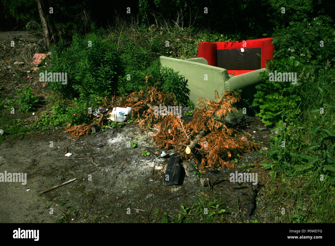 Fly tipping furniture hires stock photography and images Alamy