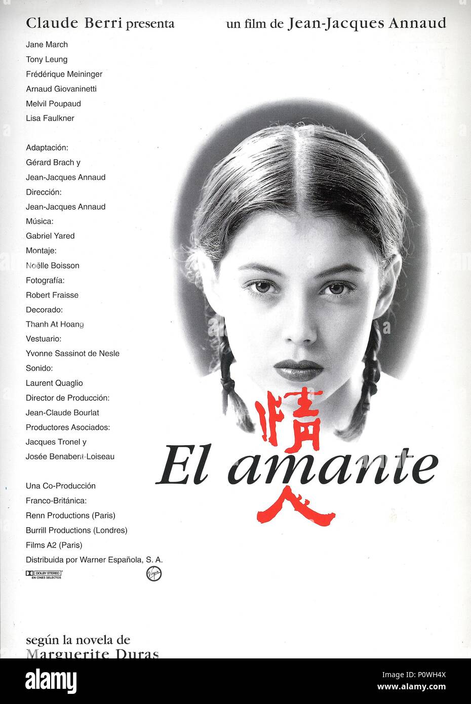 Original Film Title: L' AMANT. English Title: THE LOVER. Film Director: JEAN -JACQUES ANNAUD. Year: 1992. Credit: RENN/BURRILL/FILMS A2 / Album Stock  Photo - Alamy
