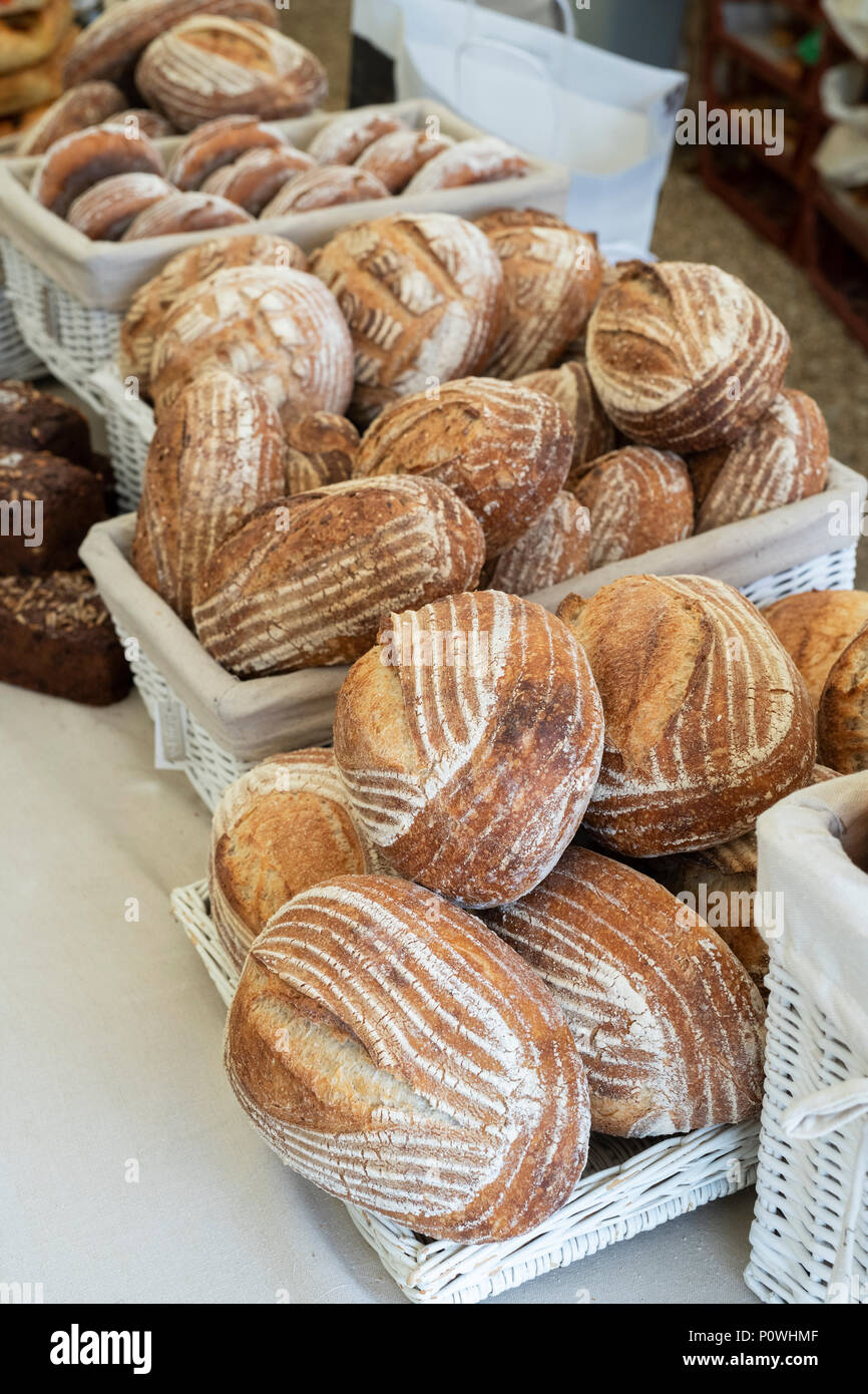 Sourdough bread for sale at Daylesford Organic farm summer festival