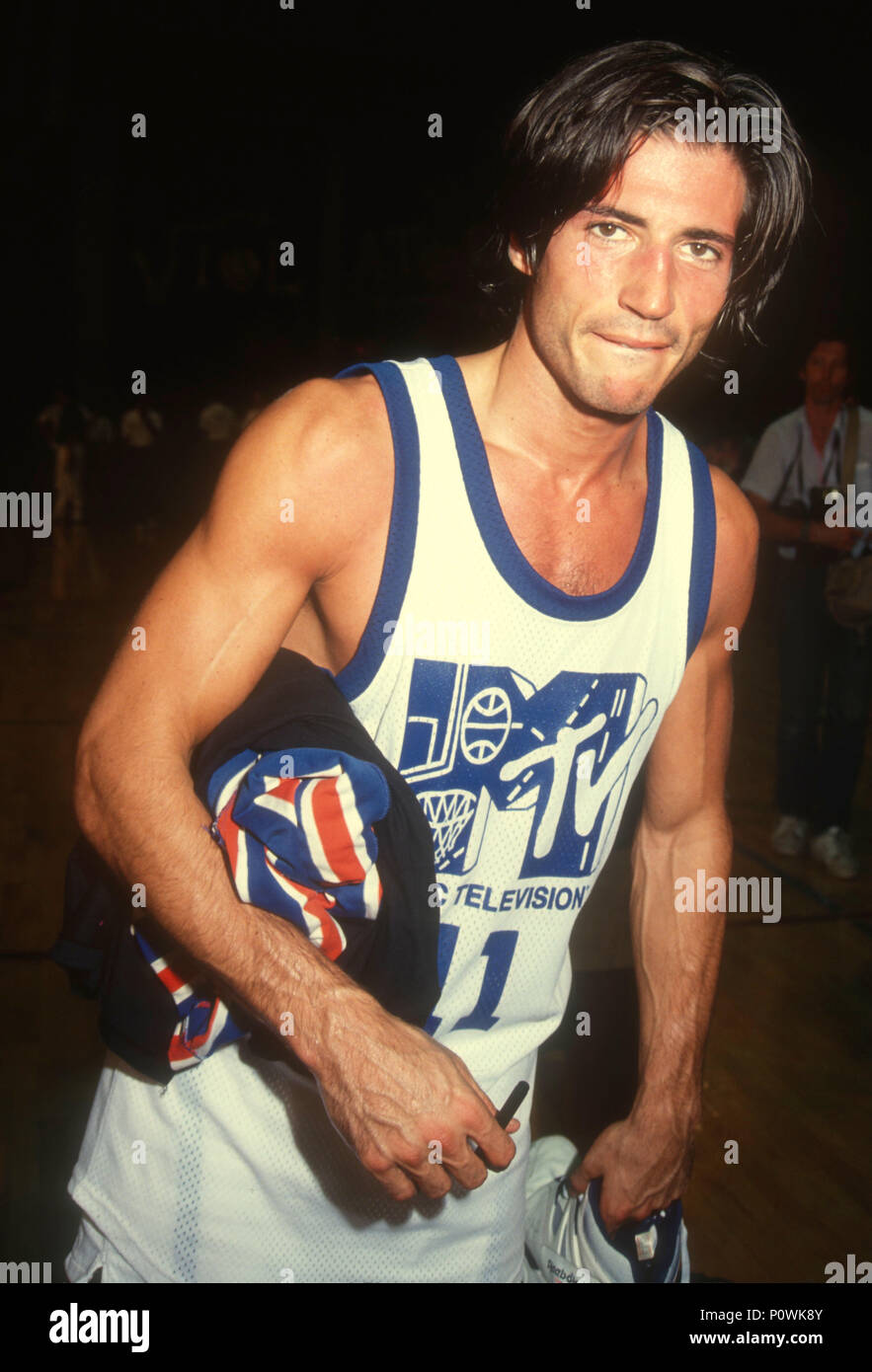 LOS ANGELES, CA - SEPTEMBER 15: Actor Billy Wirth attends MTV's First Annual Rock 'N Jock Basketball Game on September 15, 1991 at Loyola Marymount University in Los Angeles, California. Photo by Barry King/Alamy Stock Photo Stock Photo