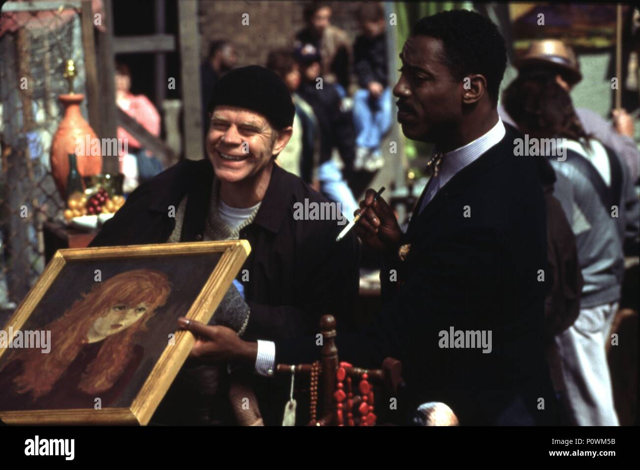 Original Film Title: WELCOME TO COLLINWOOD.  English Title: WELCOME TO COLLINWOOD.  Film Director: ANTHONY RUSSO.  Year: 2002.  Stars: WILLIAM H. MACY; ISAIAH WASHINGTON. Credit: WARNER BROS. PICTURES / Album Stock Photo