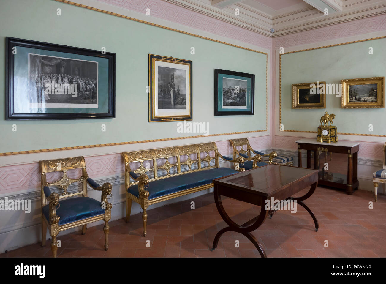 Italy, Elba, Portoferraio, Napoleon's residence, Villa Mulini, emperor ...