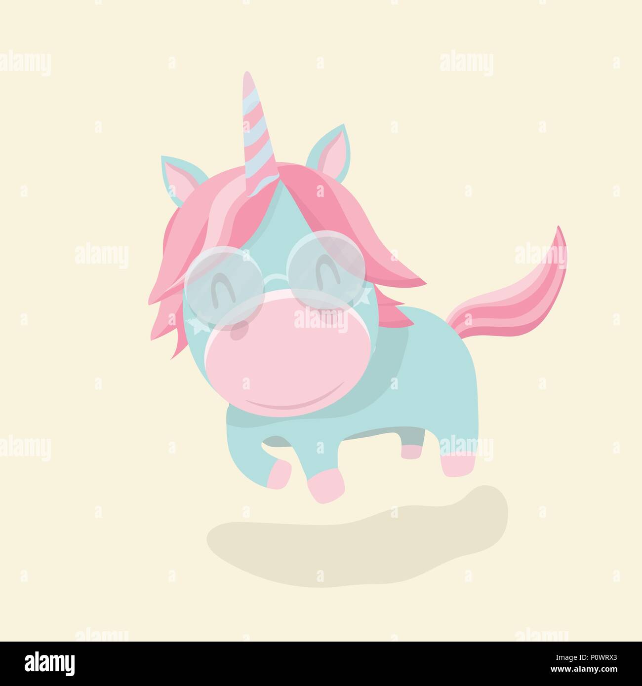 Funny cartoon unicorn on pastel background Stock Vector Image & Art - Alamy Funny cartoon unicorn on pastel background Stock Vector Image & Art - Alamy