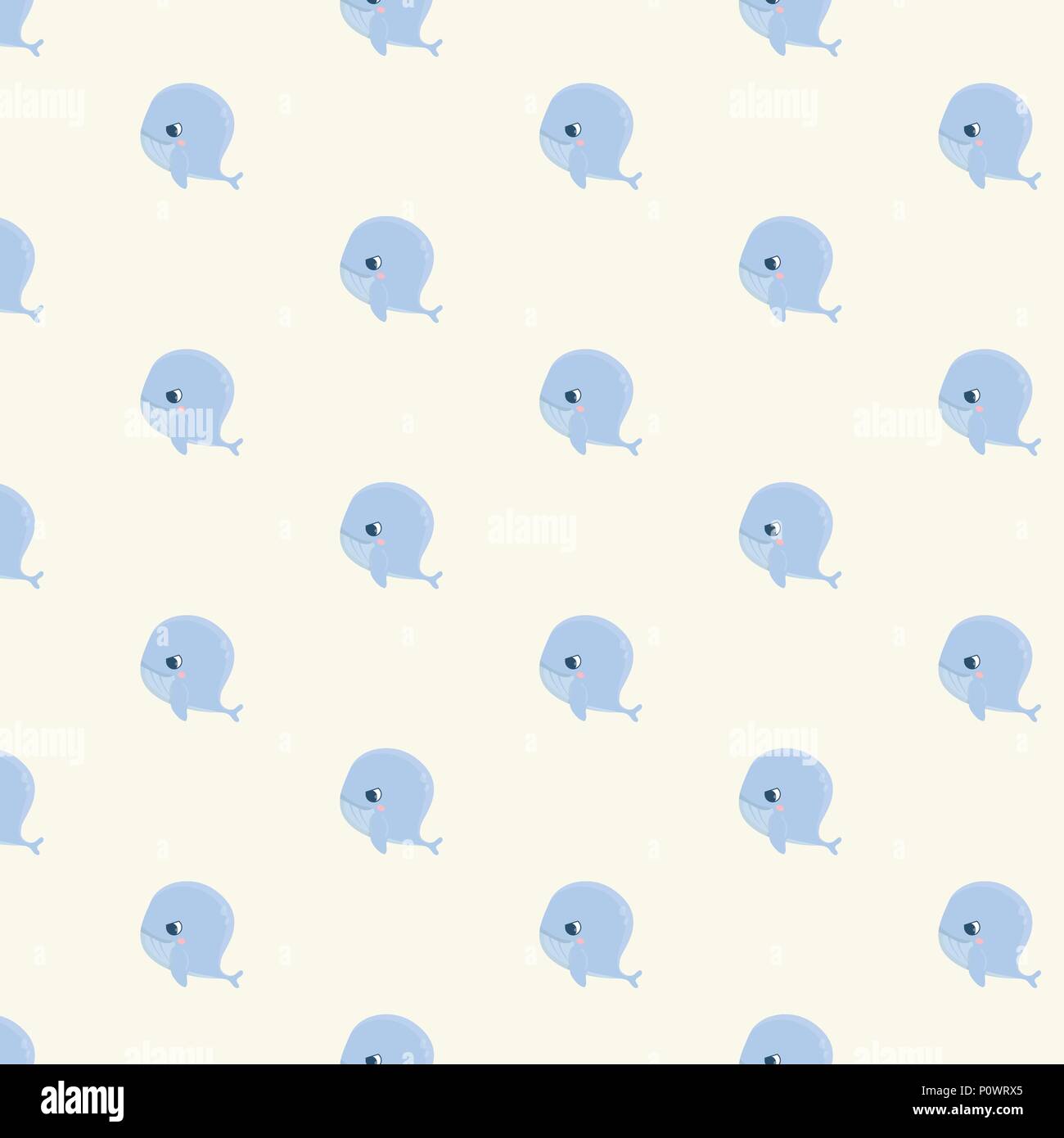 Seamless pattern with whales. Stock Vector