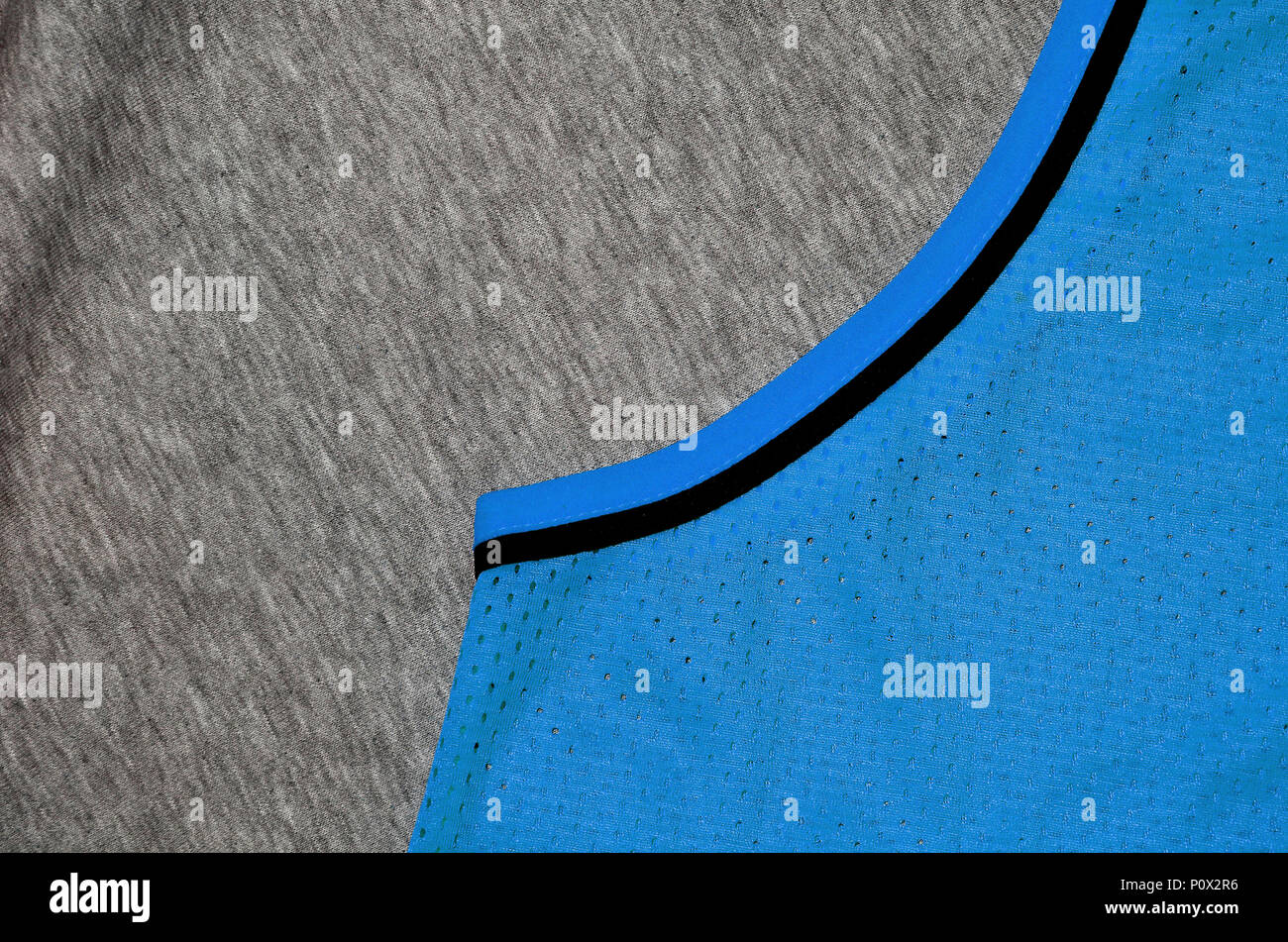 Top view of cloth textile surface. Close-up rumpled heater and knitted ...