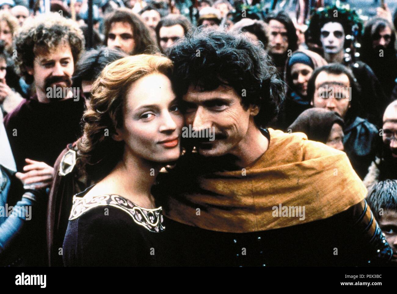 Original Film Title: ROBIN HOOD. English Title: ROBIN HOOD. Film Director:  JOHN IRVIN. Year: 1991. Stars: UMA THURMAN; PATRICK BERGIN. Credit: 20TH  CENTURY FOX / Album Stock Photo - Alamy