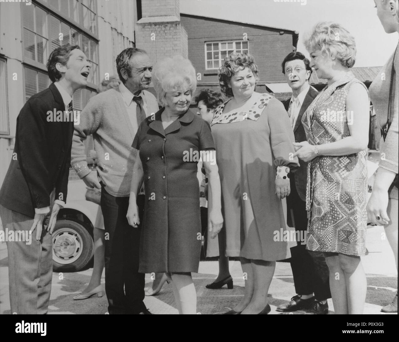 Original Film Title: CARRY ON AT YOUR CONVENIENCE.  English Title: CARRY ON AT YOUR CONVENIENCE.  Film Director: GERALD THOMAS.  Year: 1971.  Stars: CHARLES HAWTREY; KENNETH WILLIAMS; JOAN SIMS; SID JAMES; HATTIE JACQUES. Credit: RANK / Album Stock Photo