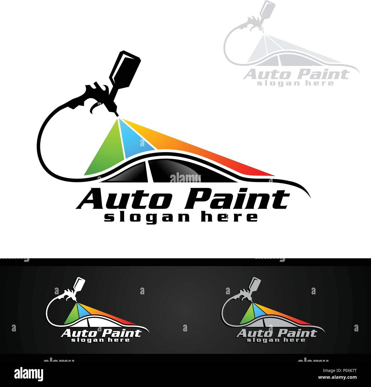 Auto Paint Logo Vector - Polkie Island
