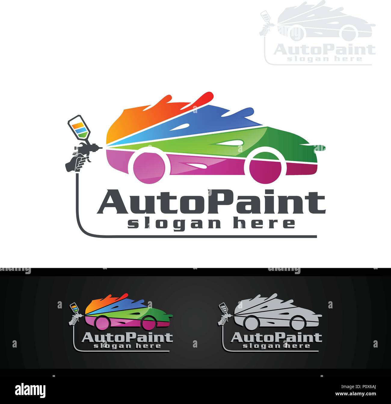 Painting your car Stock Vector Images Alamy