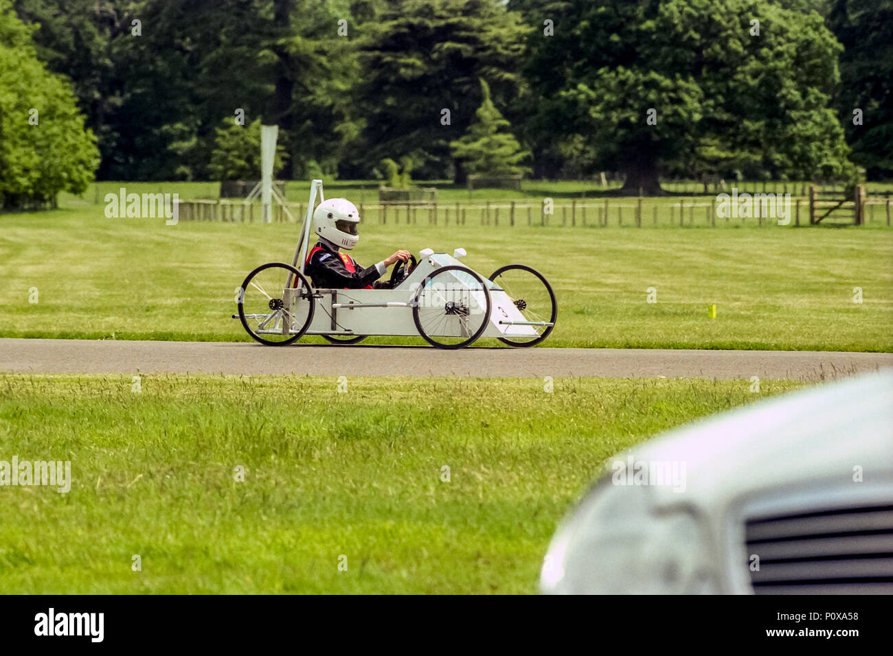 Soapbox car racing at Goodwood Stock Photo Alamy