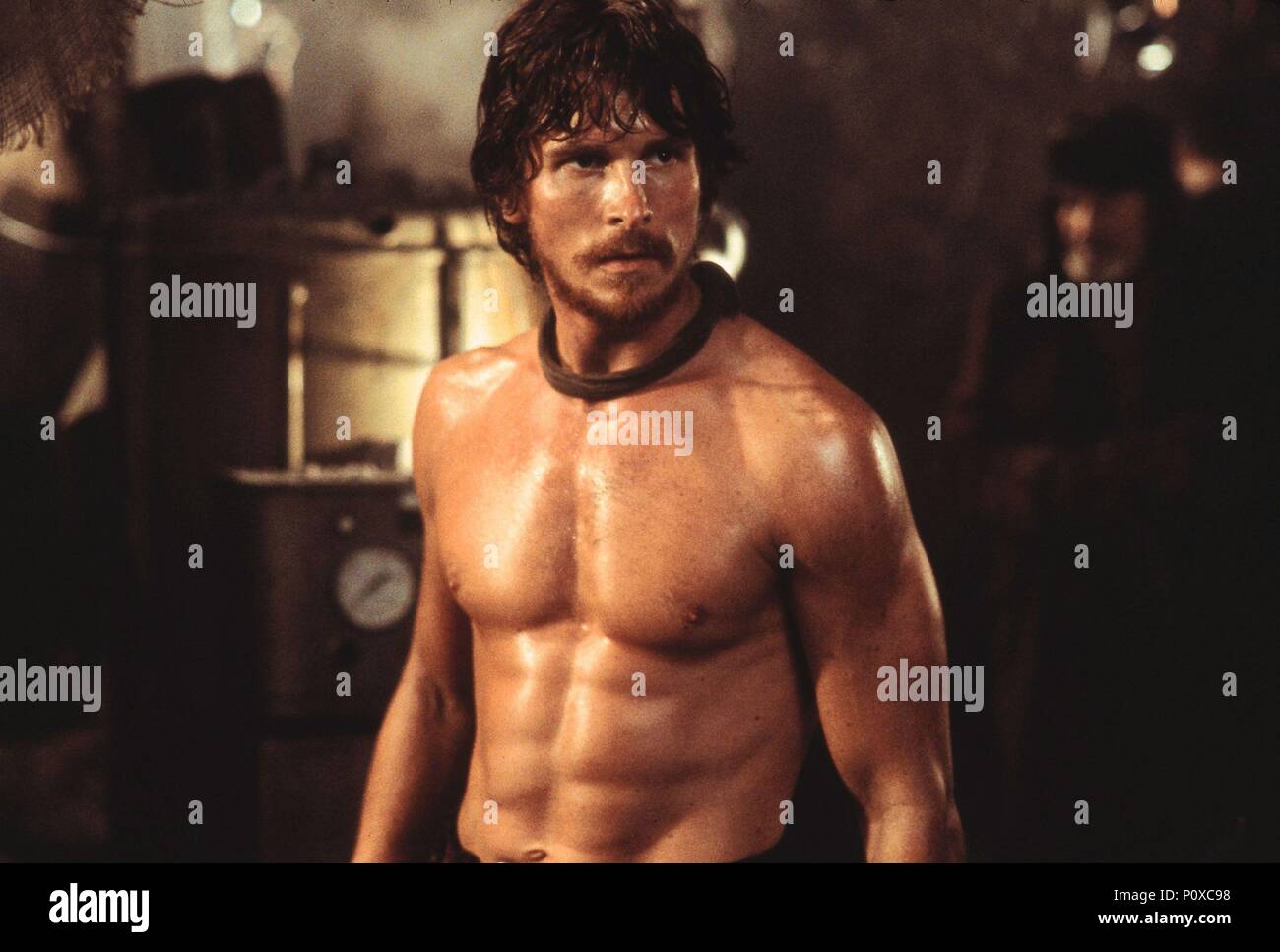 Original Film Title: REIGN OF FIRE. English Title: REIGN OF FIRE. Film  Director: ROB BOWMAN. Year: 2002. Stars: CHRISTIAN BALE. Credit: SPYGLASS  ENTERTAINMENT / HESSION, JONATHAN / Album Stock Photo - Alamy, image size:1300x967