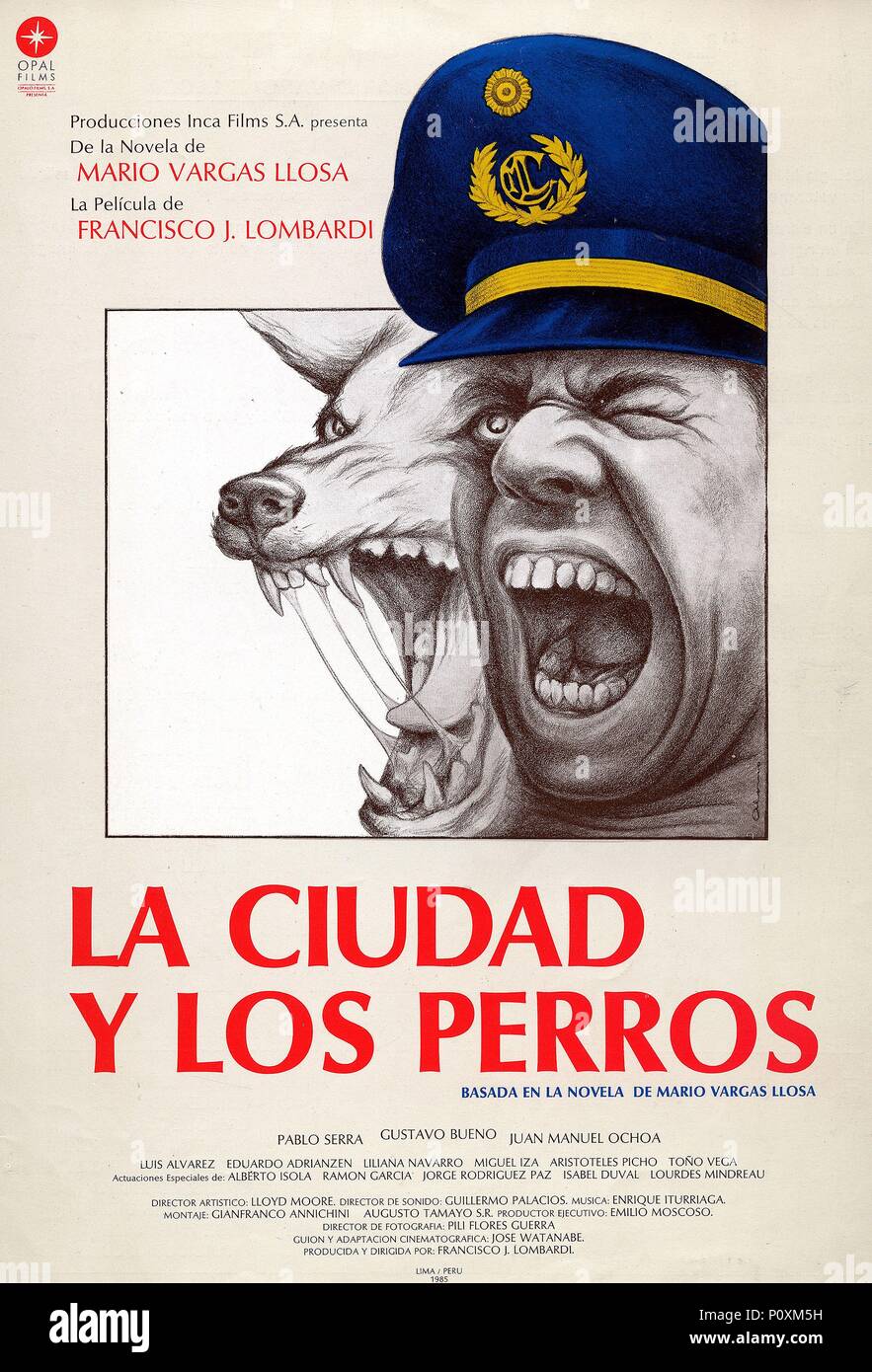 Original Film Title: LA CIUDAD Y LOS PERROS. English Title: THE CITY AND  THE DOGS. Film Director: FRANCISCO J. LOMBARDI. Year: 1985 Stock Photo -  Alamy