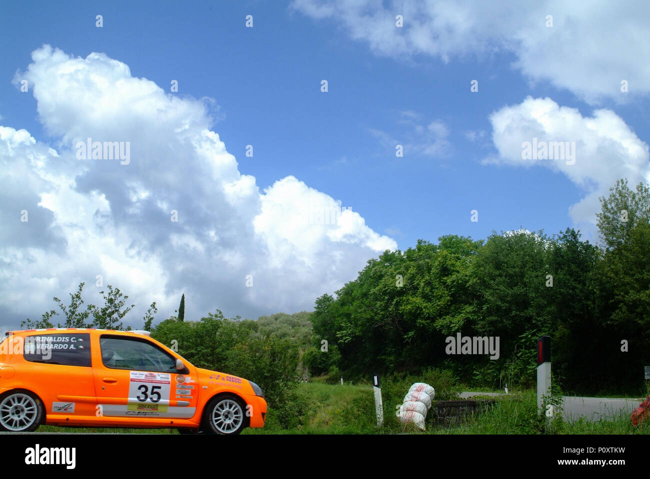 Tuscany, Italy. 9th June 2018. Car joining 11th rally race of Reggello, city of Florence. Tuscany Italy Credit: lorenzo codacci/Alamy Live News Stock Photo