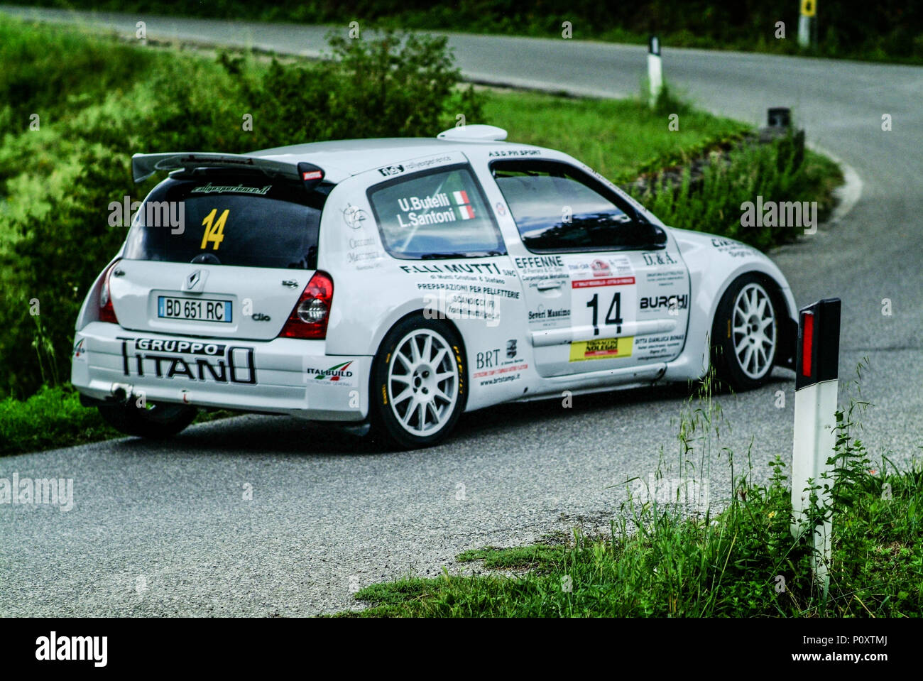 Tuscany, Italy. 9th June 2018. Car joining 11th rally race of Reggello, city of Florence. Tuscany Italy Credit: lorenzo codacci/Alamy Live News Stock Photo
