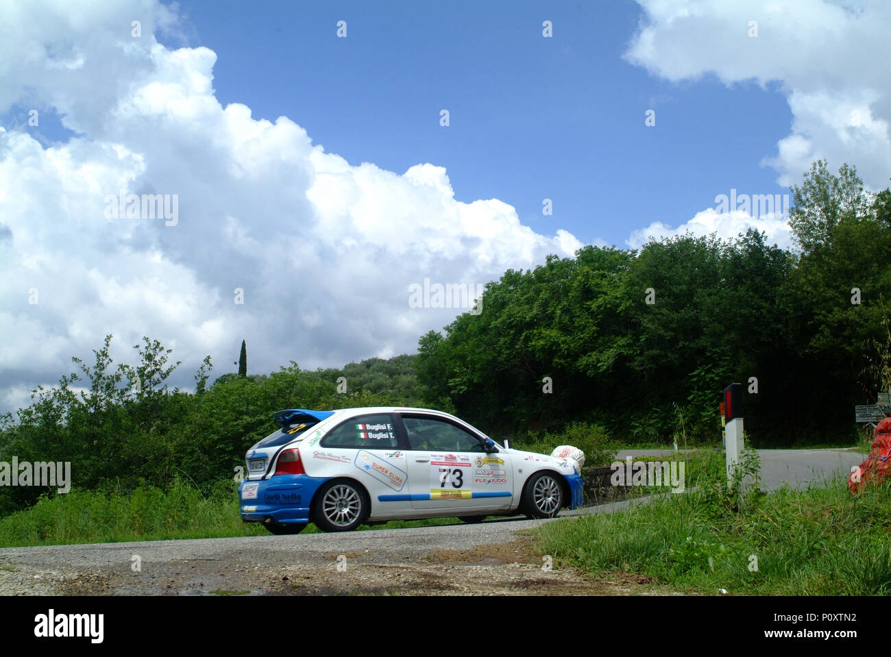 Tuscany, Italy. 9th June 2018. Car joining 11th rally race of Reggello, city of Florence. Tuscany Italy Credit: lorenzo codacci/Alamy Live News Stock Photo