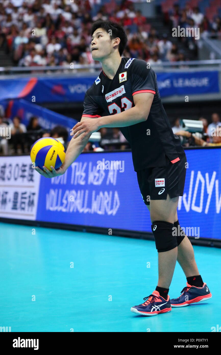 Osaka Japan 8th June 2018 Yuji Nishida Jpn Volleyball Fivb Volleyball Nations League 2018 Men S Osaka