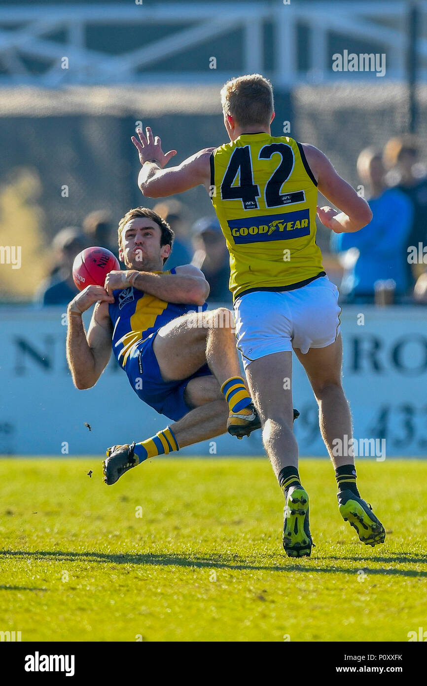 Williamstown Football Ground, Melbourne, Australia. 10th June, 2018. Australian Victorian
