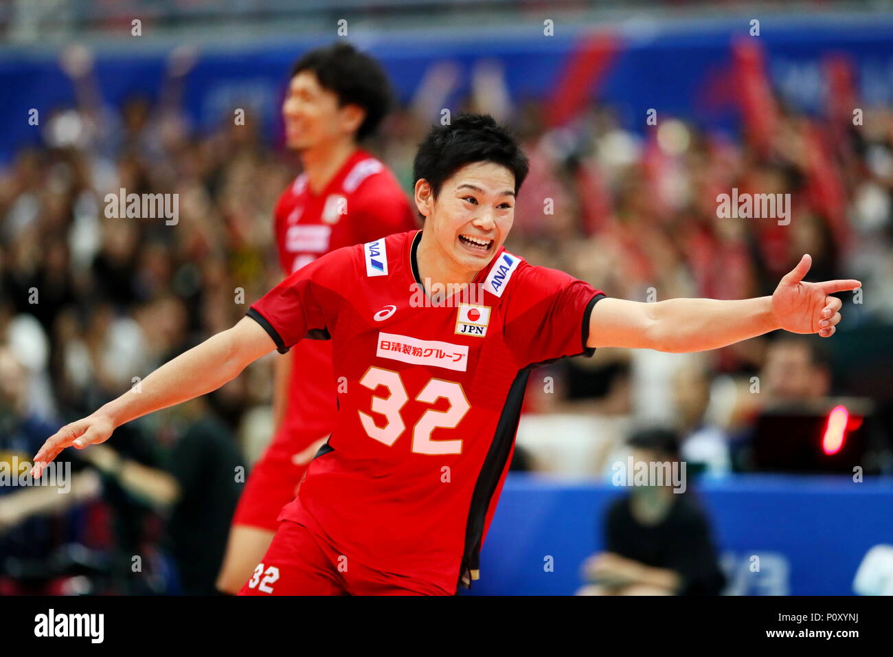 Osaka Japan 10th June 2018 Yuji Nishida Jpn Volleyball Fivb Volleyball Nations League 2018 Men S Osaka