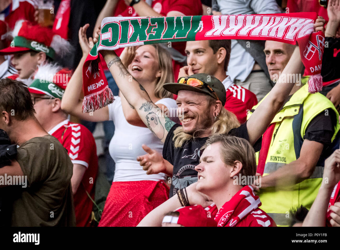 Danish football fans stock and images