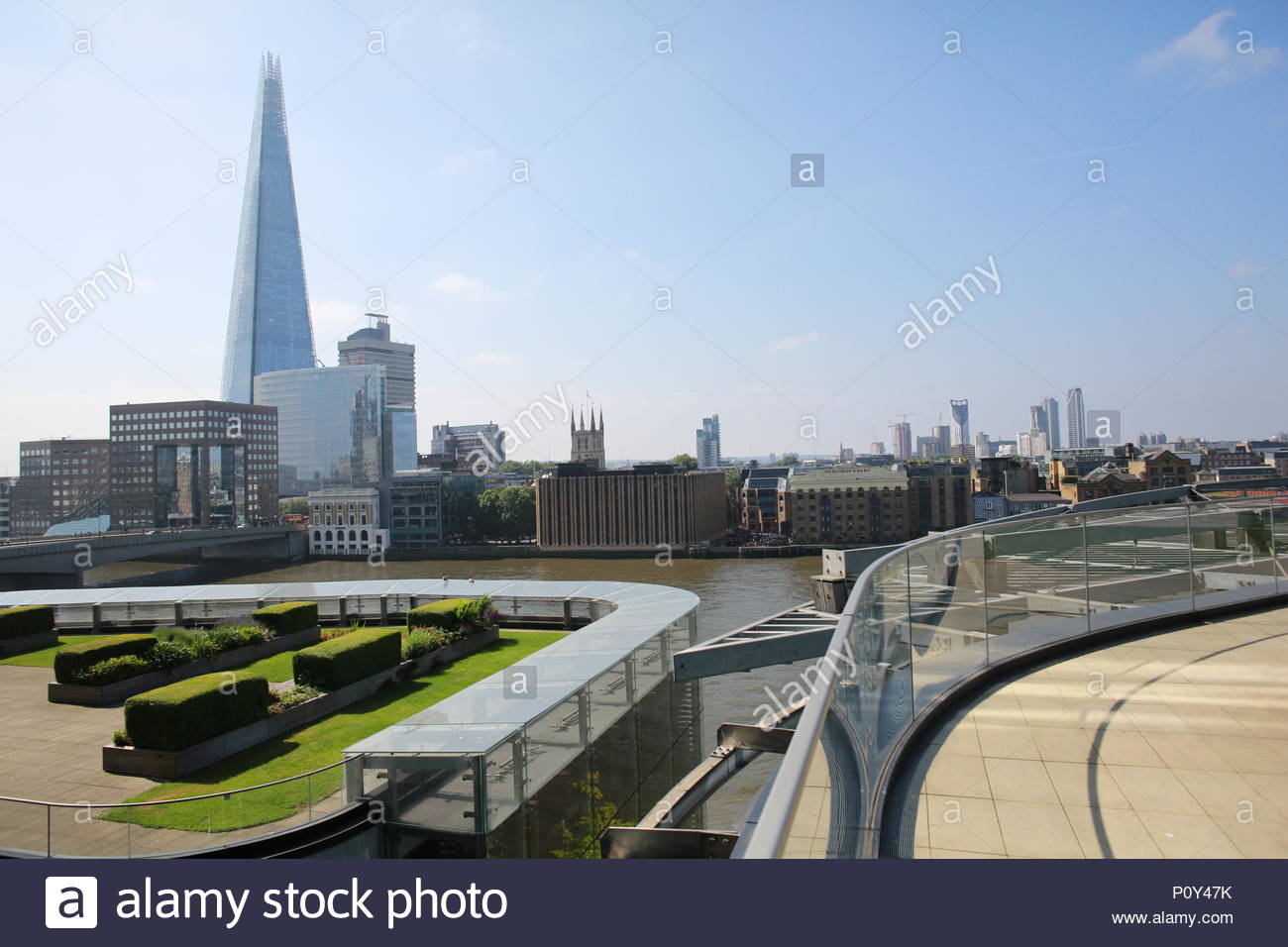 London, UK. 10th June 2018. Glorious weather in London as Open Garden Squares weekend allows Londoners access to unusual gardens including ones with spectacular rooftop views. Many buildings such as the Nomura International PLC building have beautiful rooftop gardens and there were all sorts of activities there for the visitors to enjoy. Credit: Clearpix/Alamy Live News Stock Photo