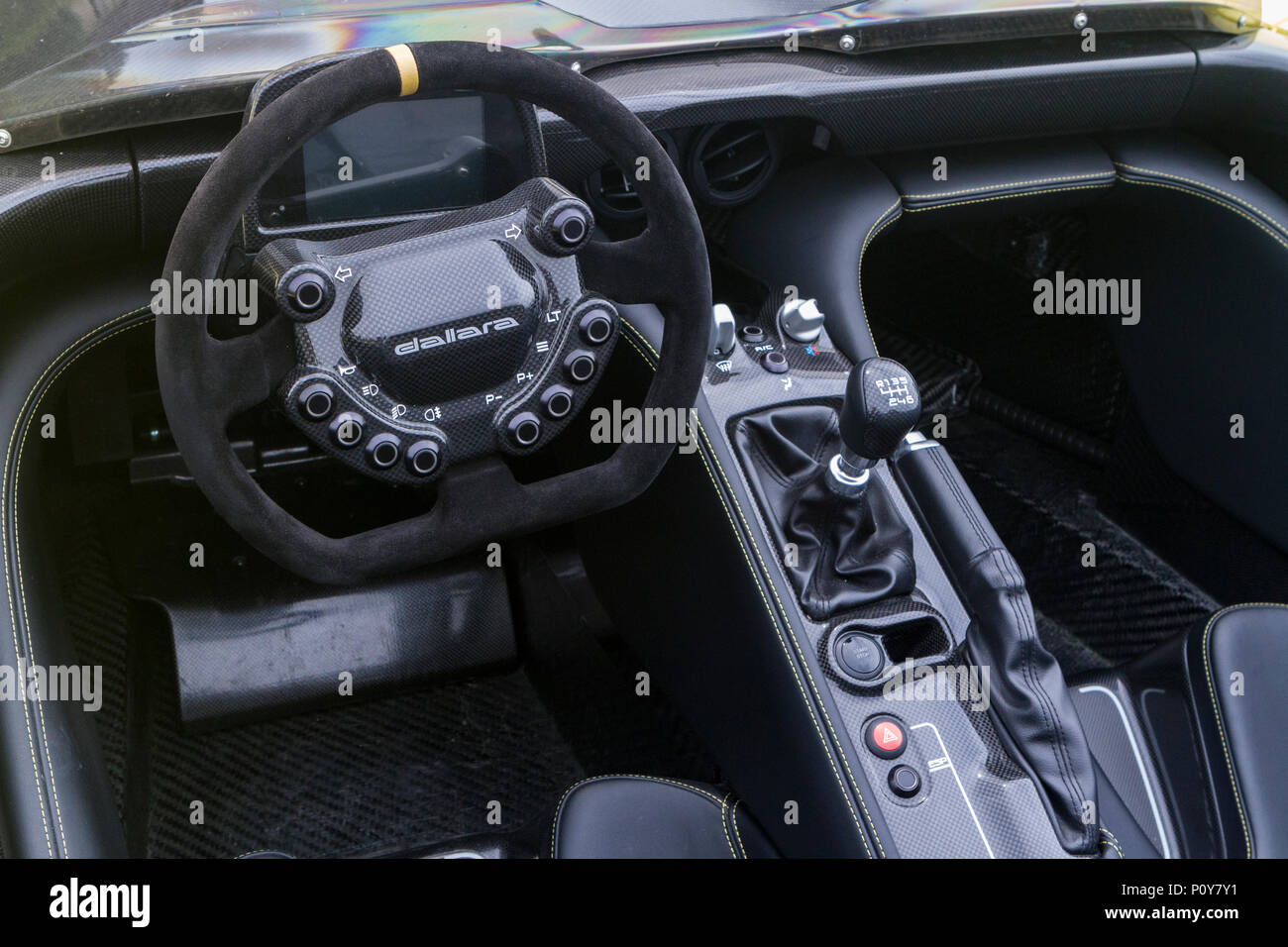 Torino, Italy. 10th June 2018. Detail of dashboard and steering wheel
