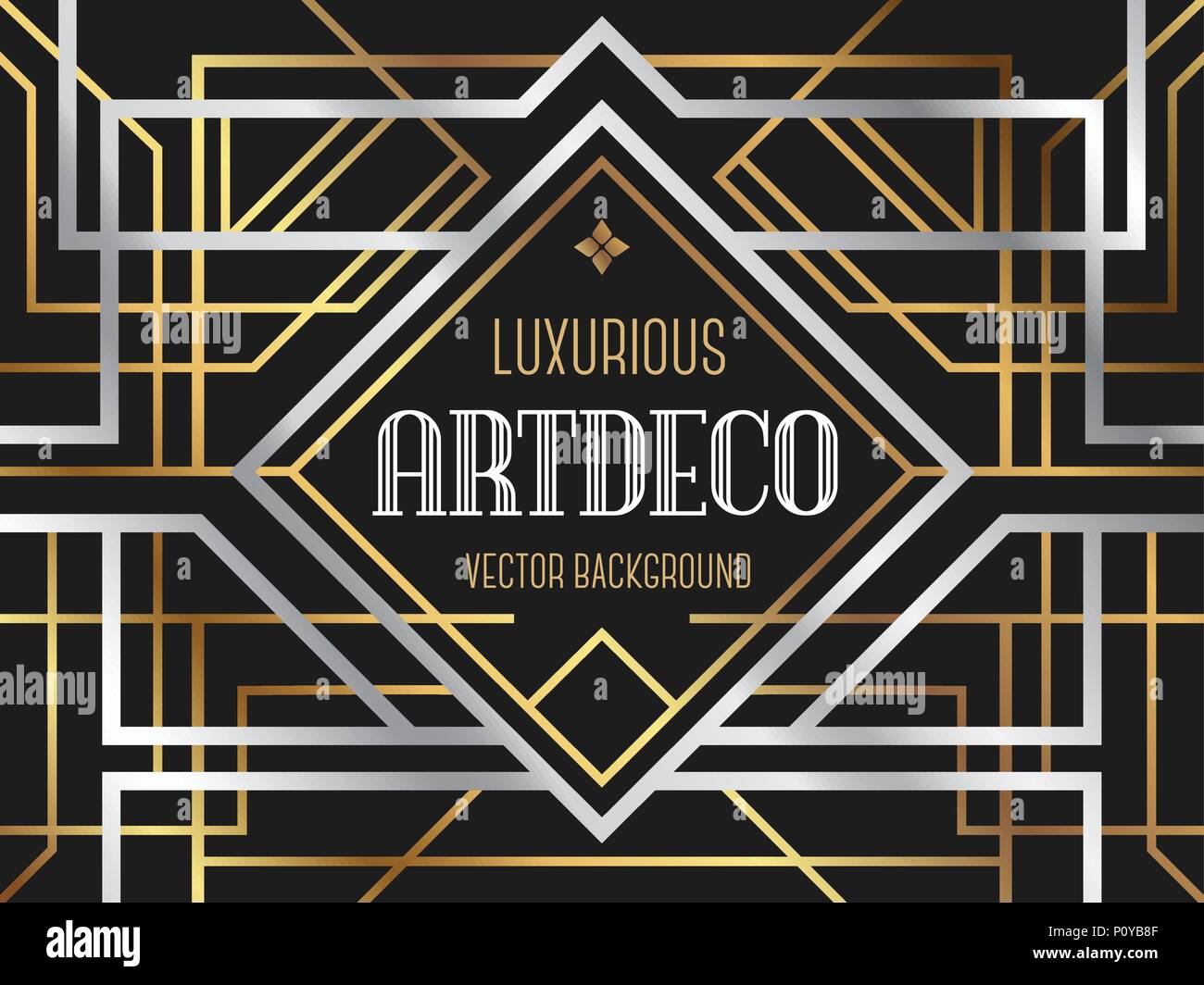 Luxury vintage frame art deco style. vector illustration Stock Vector ...