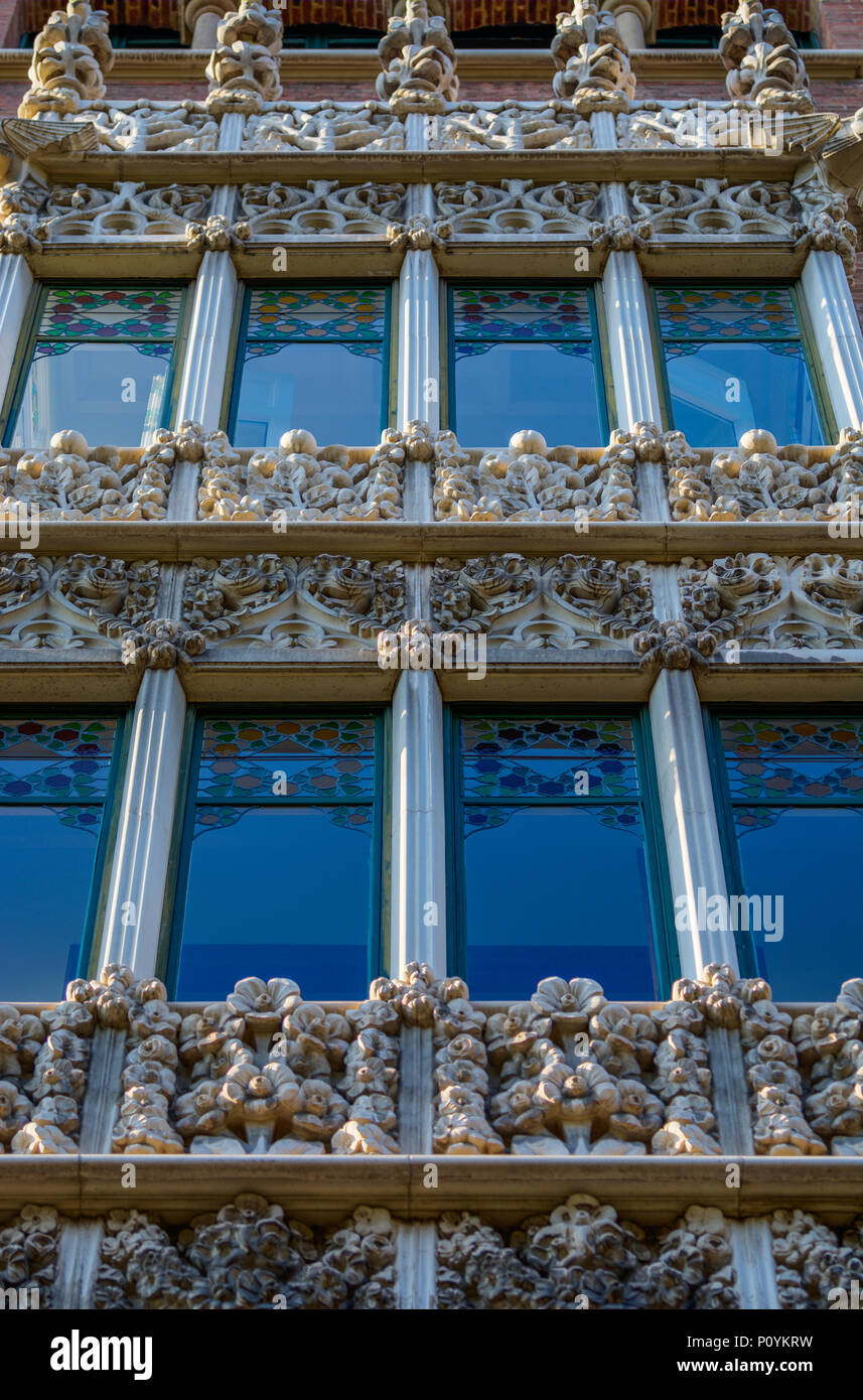 Casa de les Punxes, Diagonal, Barcelona Stock Photo