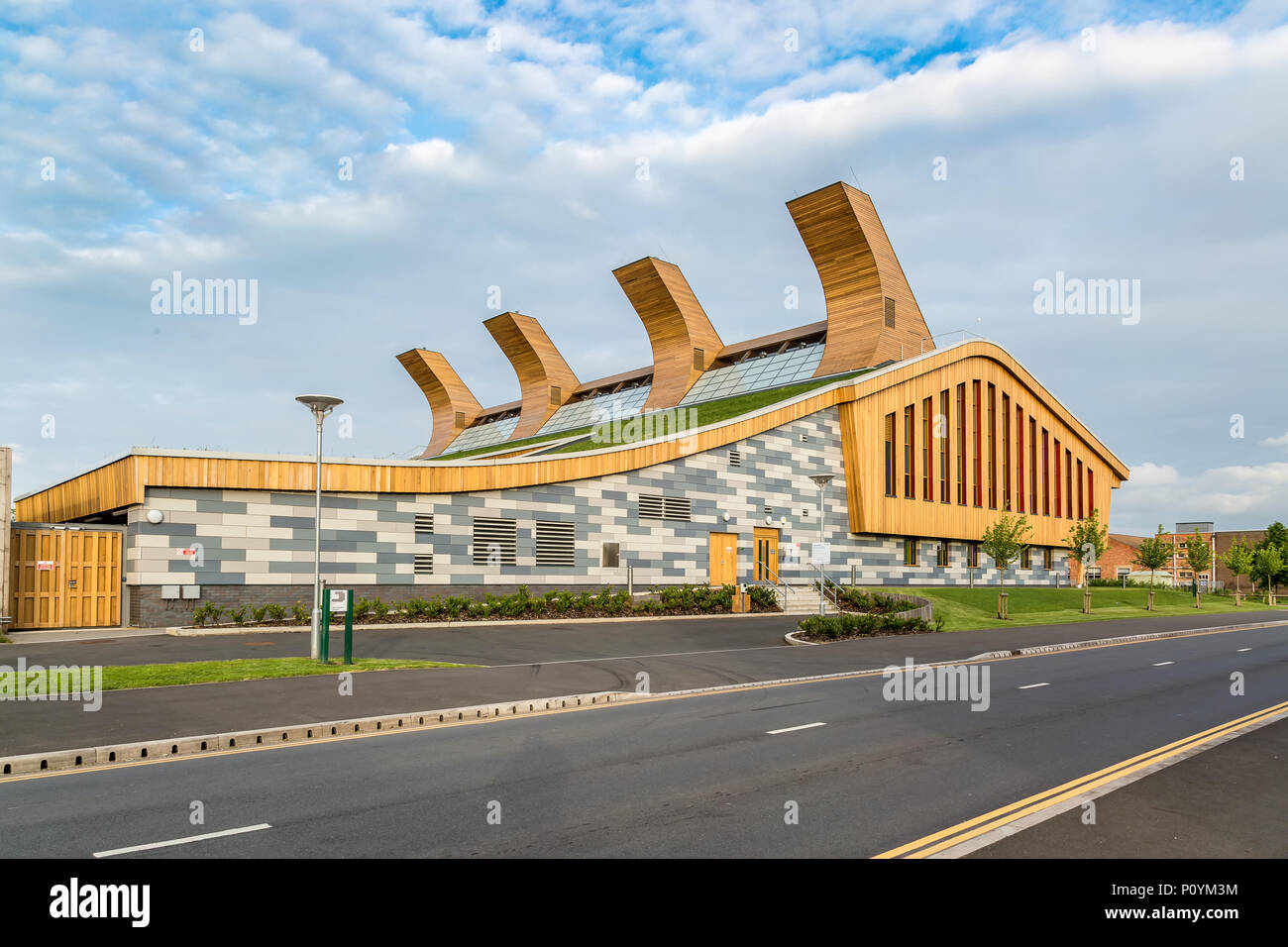 Located on the Nottingham University’ innovation Park, the new carbon neutral laboratory building provides unrivaled facilities for chemistry. Stock Photo