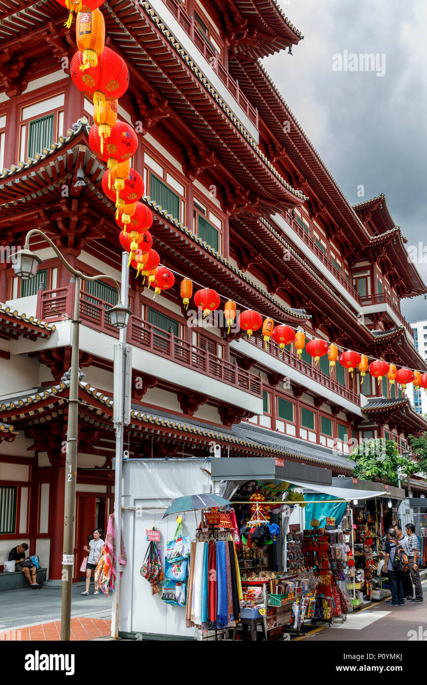 Buddha Tooth Relic Temple and Museum, Chinatown, Singapore, Singapore Stock Photo
