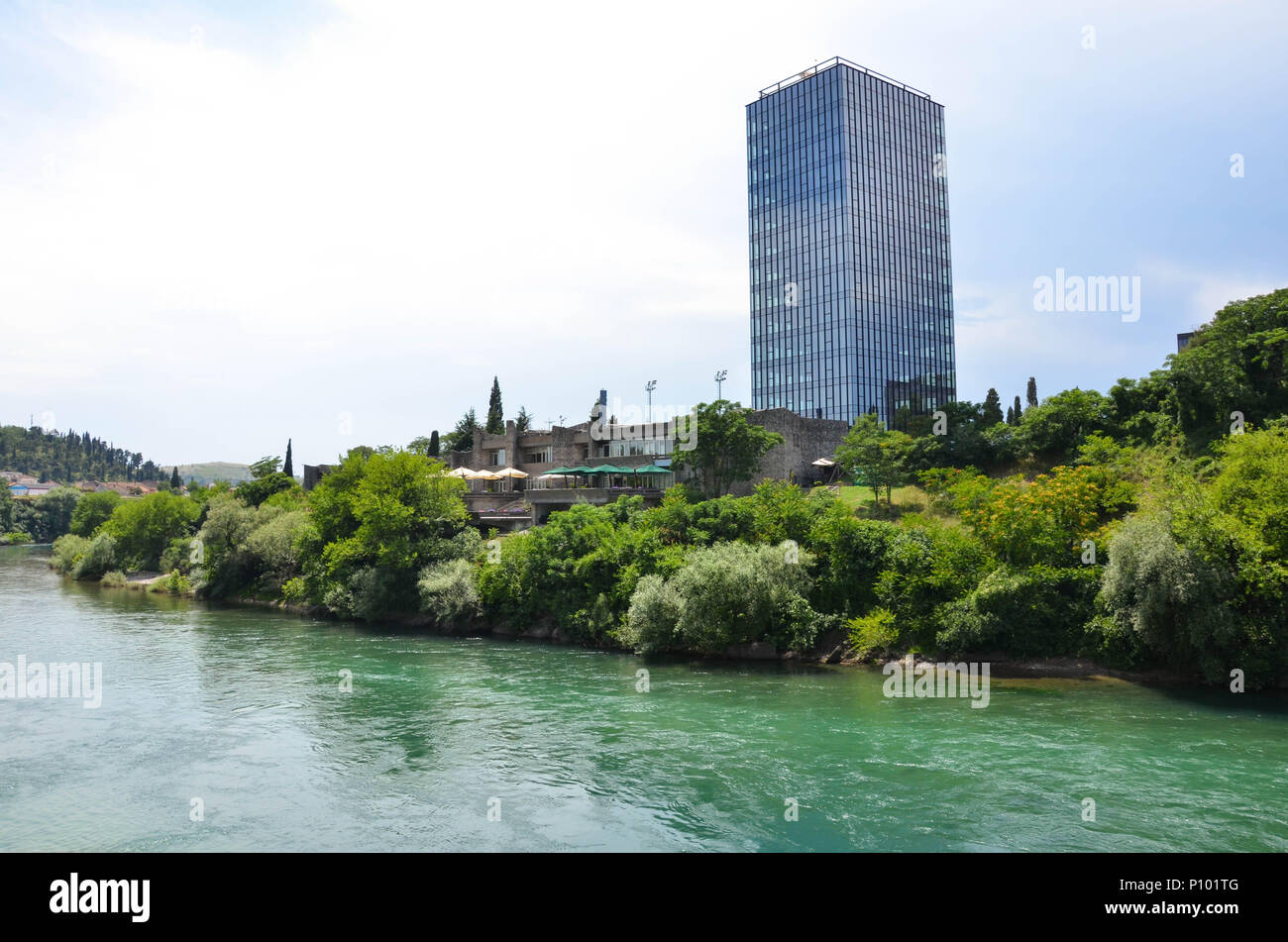 Morača river, Podgorica (formerly Titograd), Montenegro, May 2018 Stock Photo