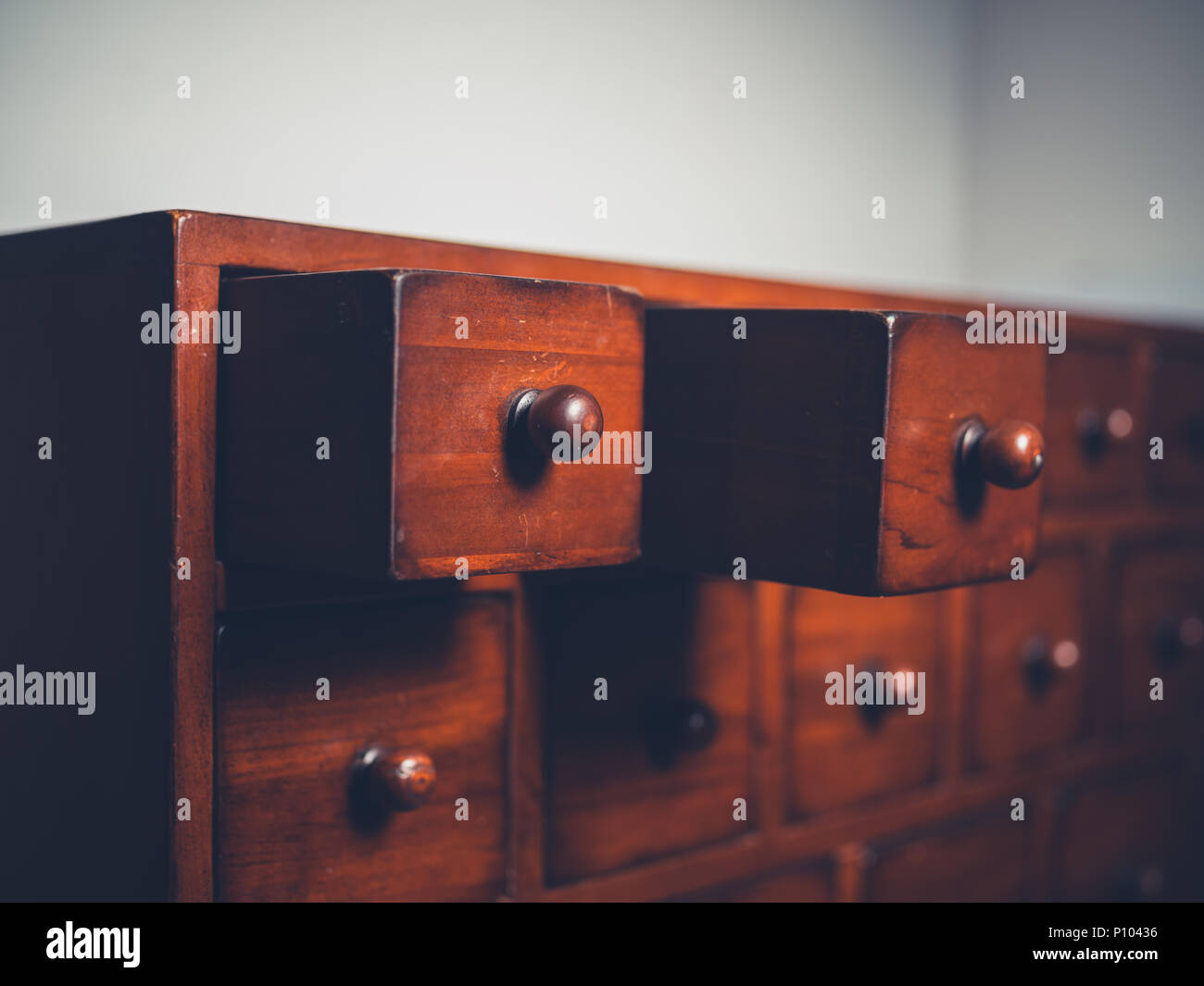 An Apothecary Chest Of Drawers Stock Photo 207142298 Alamy
