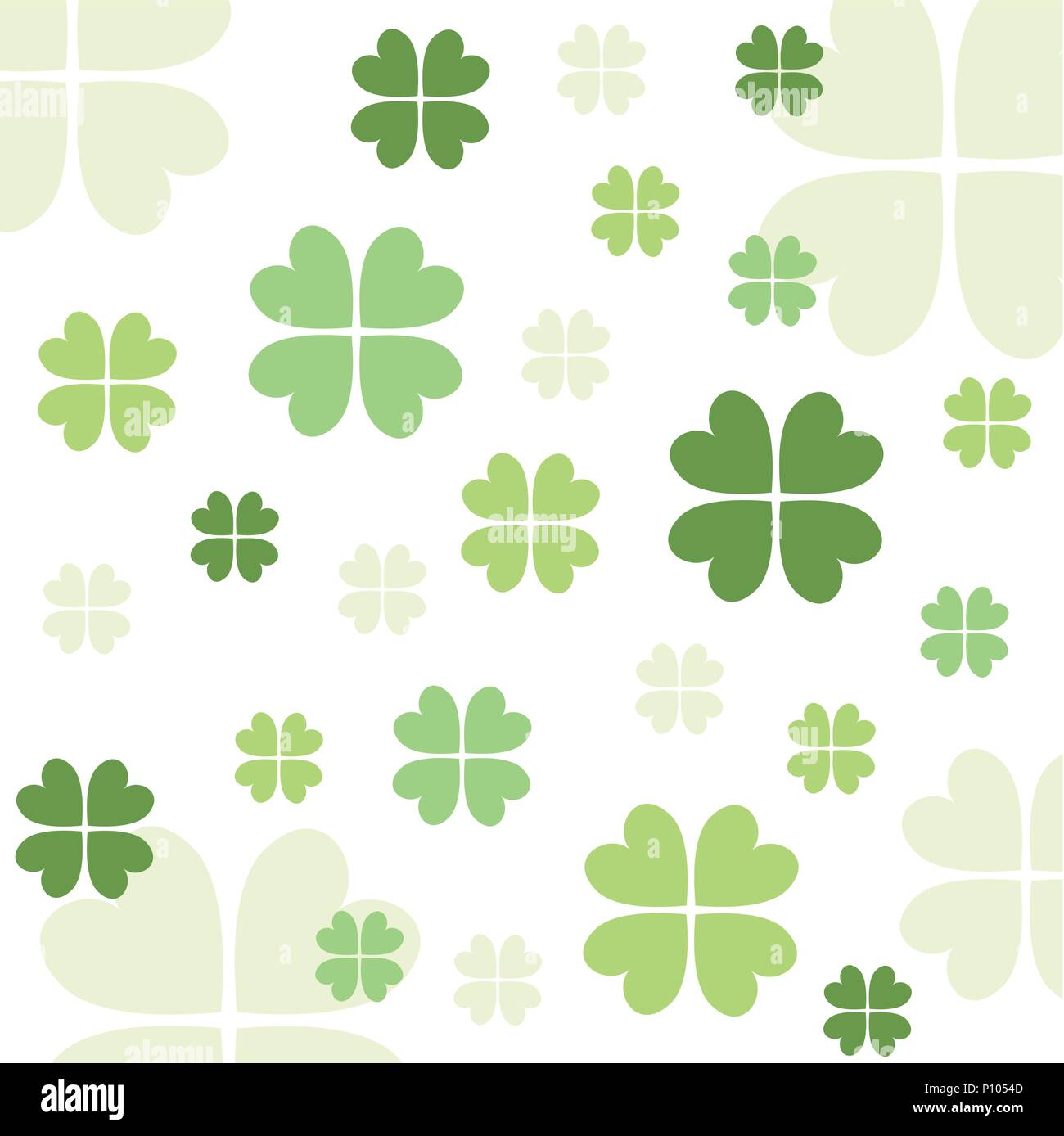 Seamless clover pattern Stock Vector