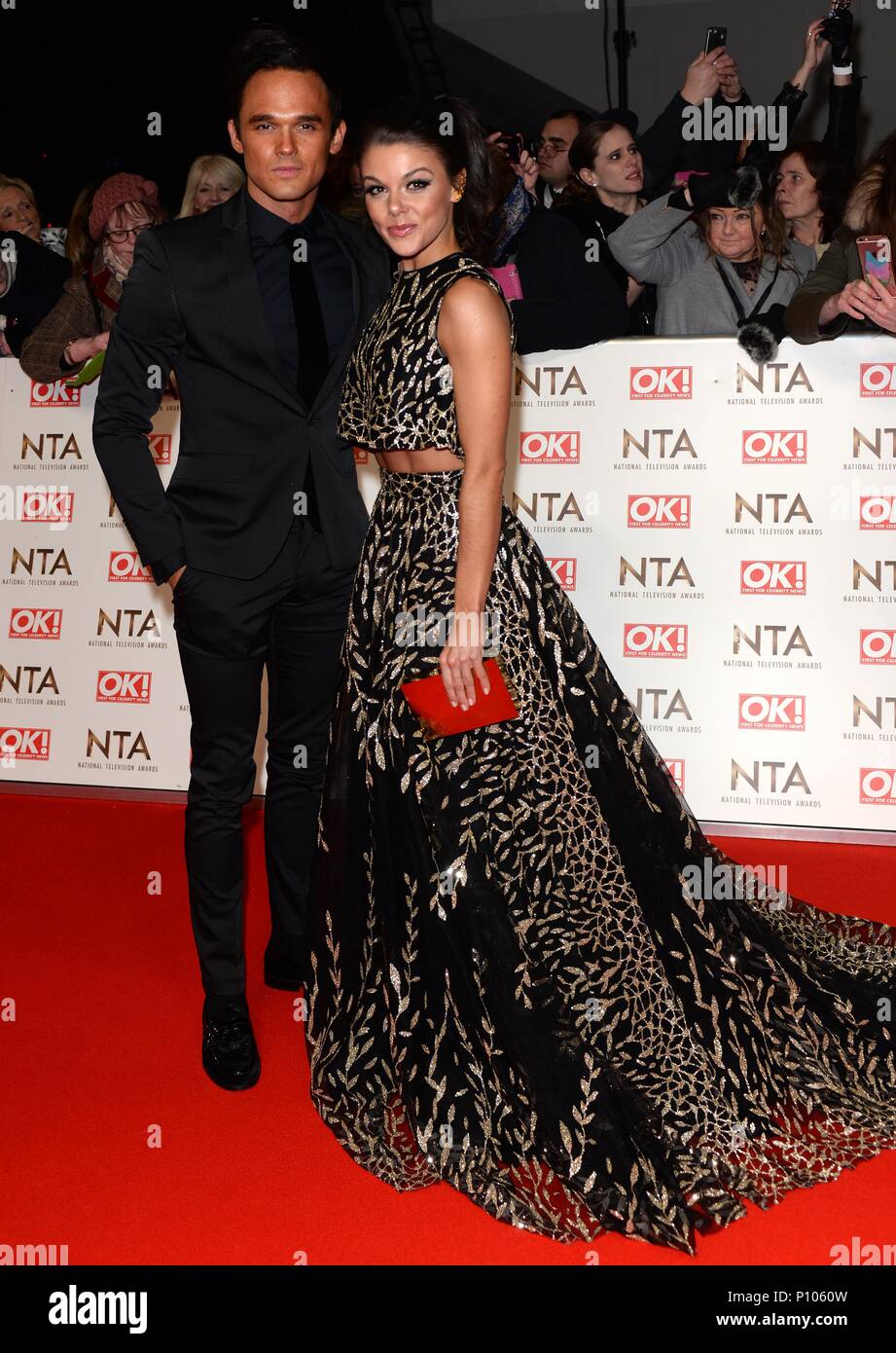 Gareth Gates and Faye Brookes Arrived At The 2017 National Television