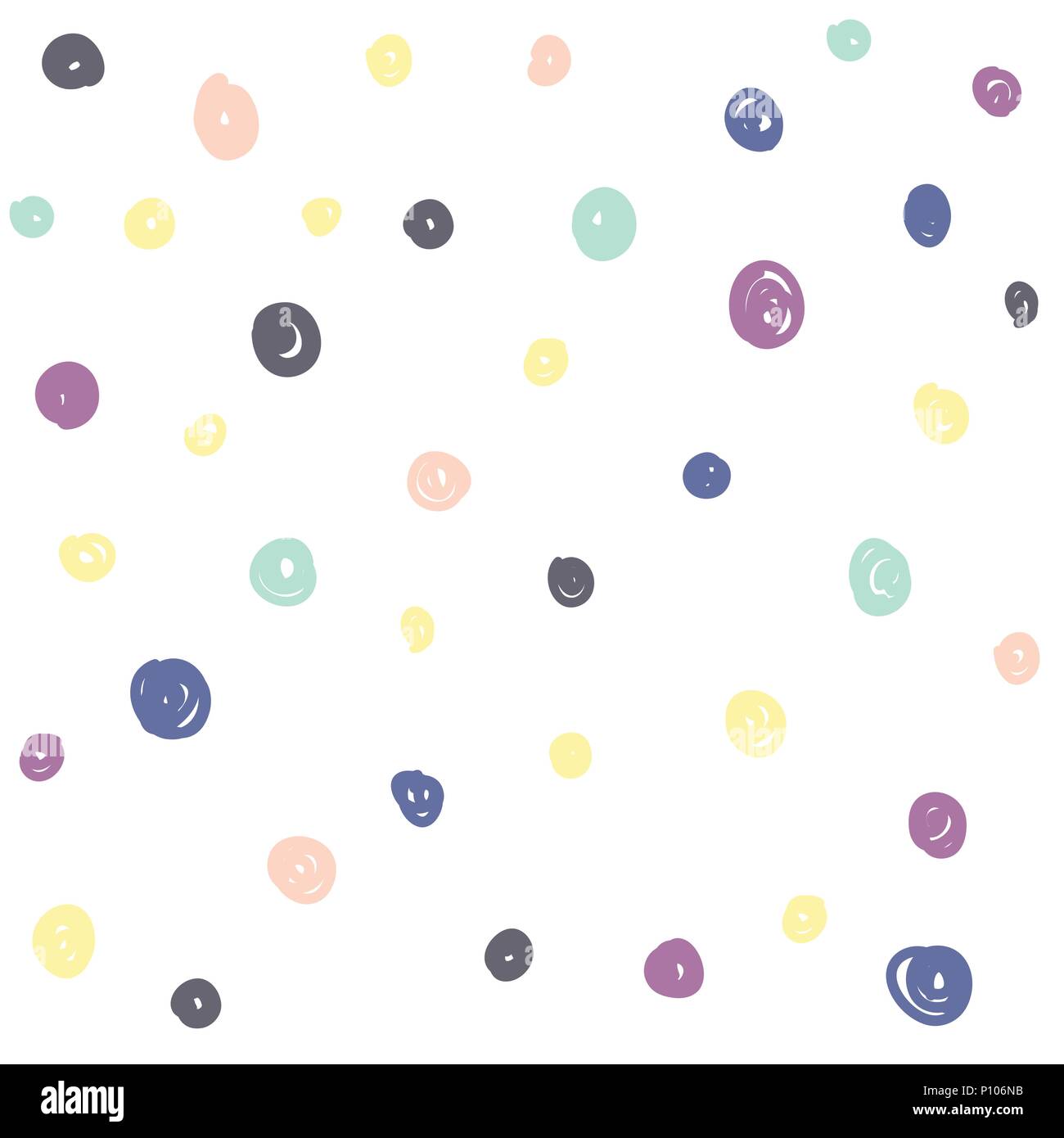 Hand Drawn Circles Seamless Pattern Stock Vector Image & Art - Alamy