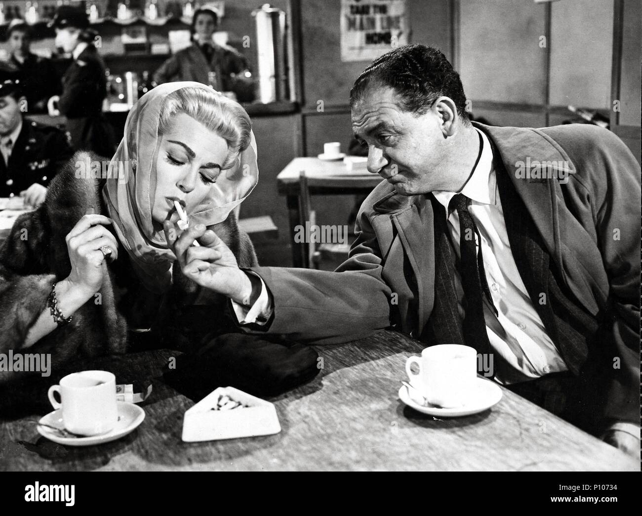 Original Film Title: ANOTHER TIME, ANOTHER PLACE.  English Title: ANOTHER TIME, ANOTHER PLACE.  Film Director: LEWIS ALLEN.  Year: 1958.  Stars: LANA TURNER; SID JAMES. Credit: PARAMOUNT PICTURES / Album Stock Photo