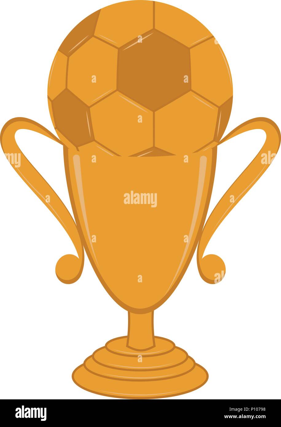 Isolated golden trophy icon Stock Vector Image & Art - Alamy