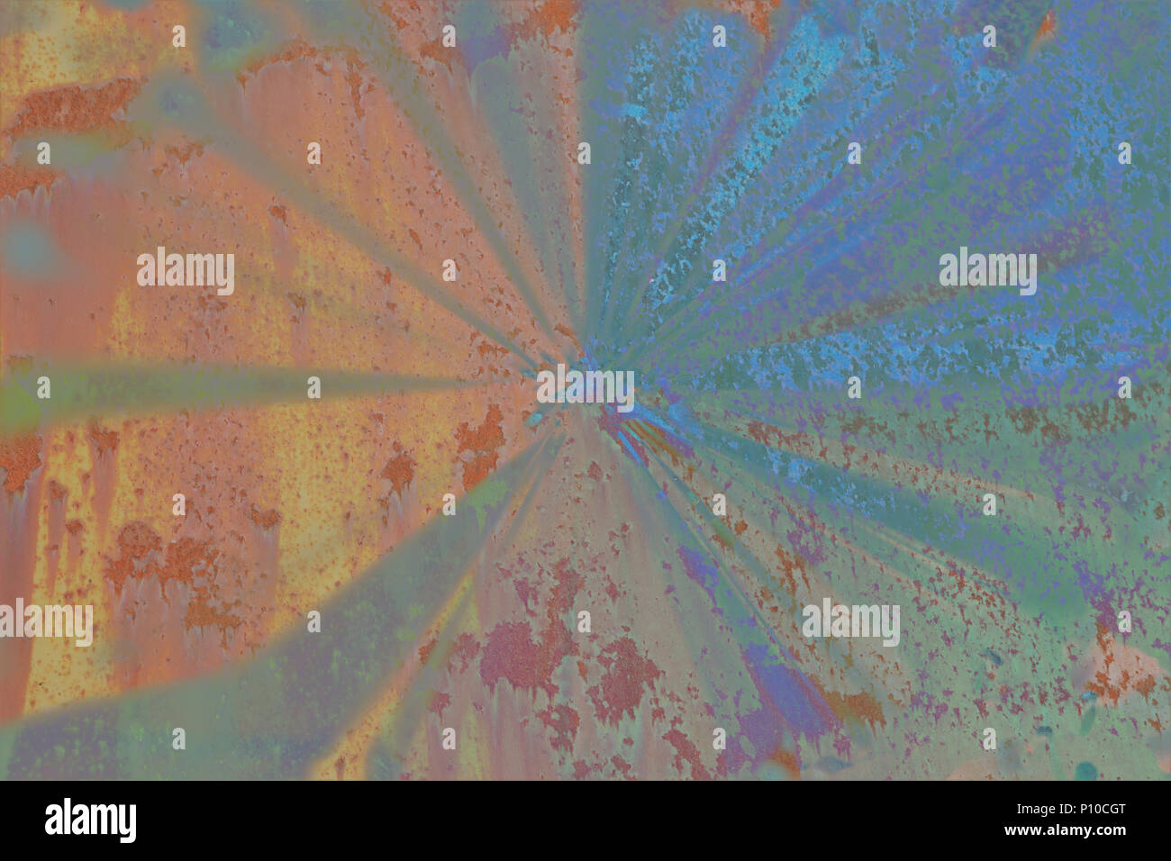 Astract background in shades of blue, rust and green Stock Photo - Alamy