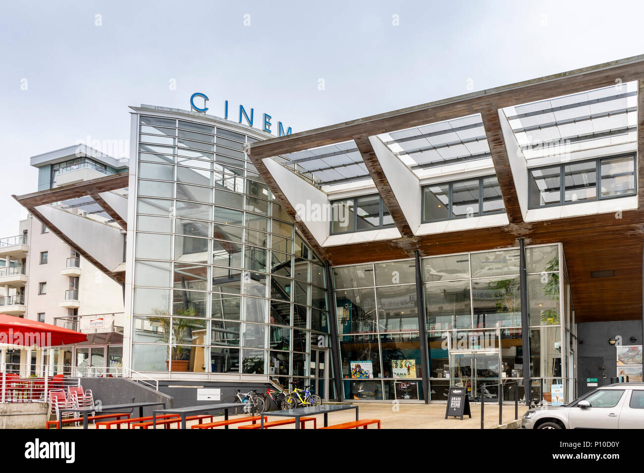 Front Facade of the Harbour Lights Picturehouse cinema in Southampton Ocean Village, Southampton, England, UK Stock Photo