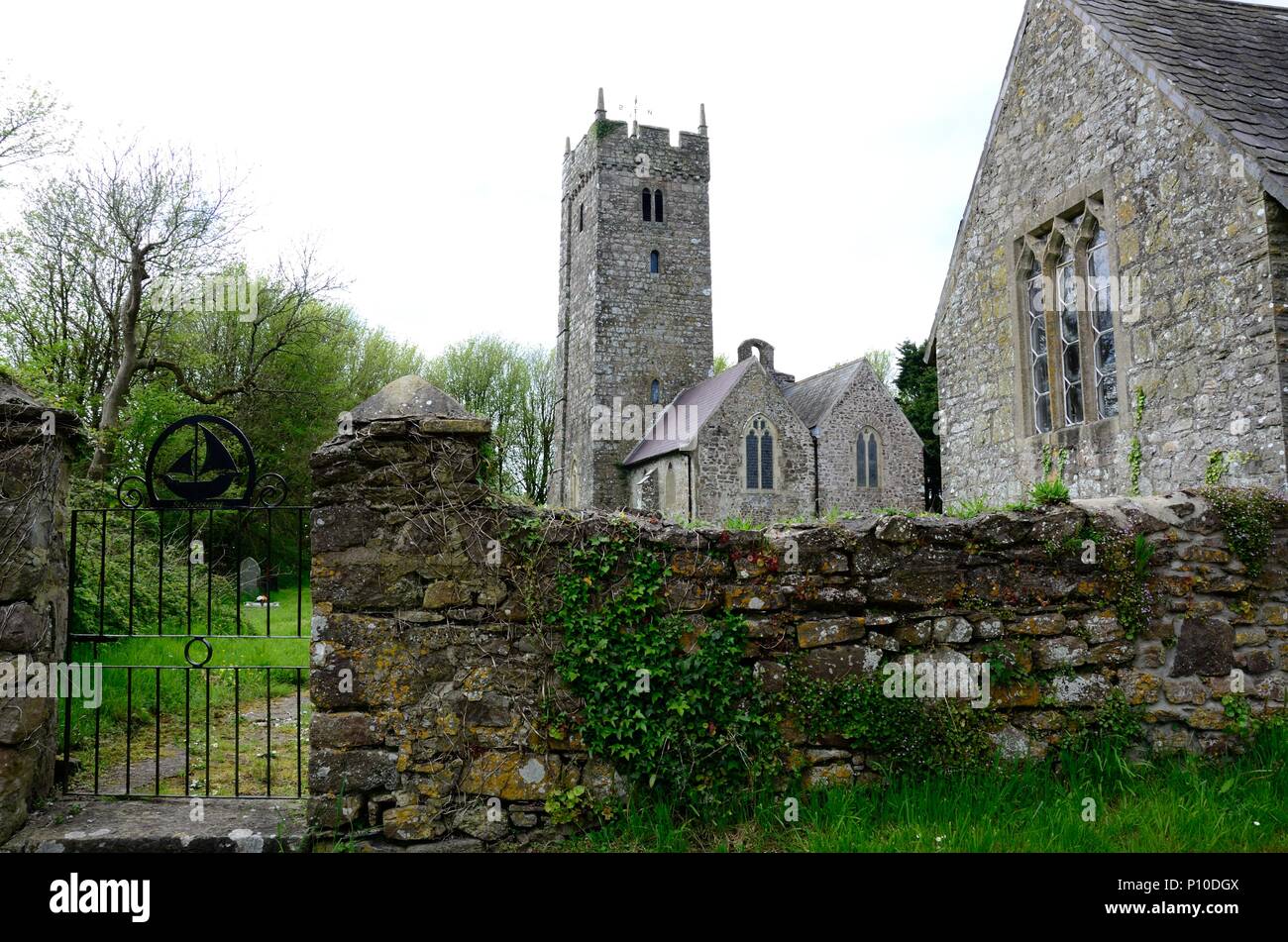 Historic St Decumans Church Rhoscrowther A Garde 1 Listed Building Pembrokeshire Wales cymru UK UK Stock Photo