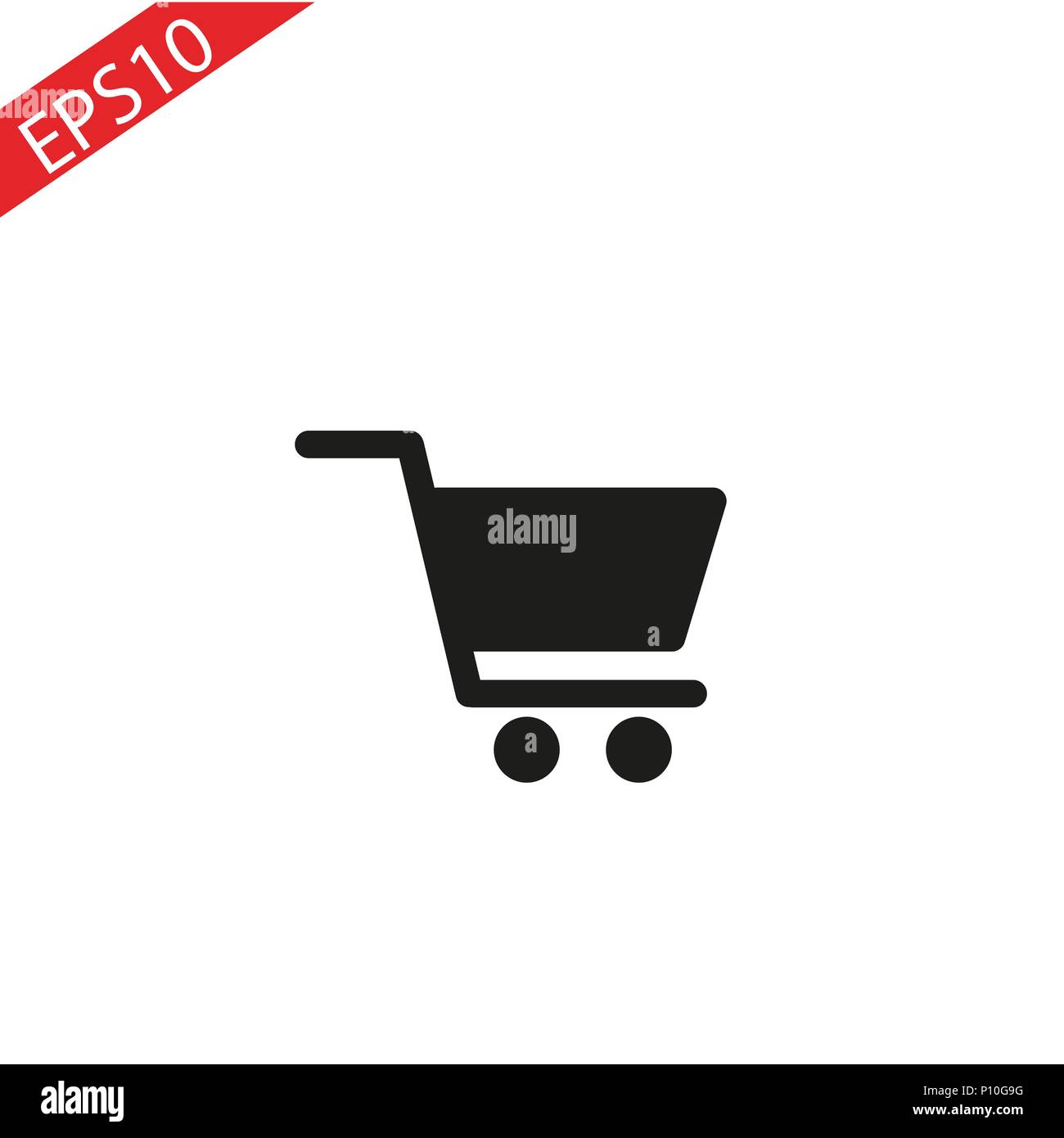 Shopping Cart Icon, flat design best vector icon Stock Vector