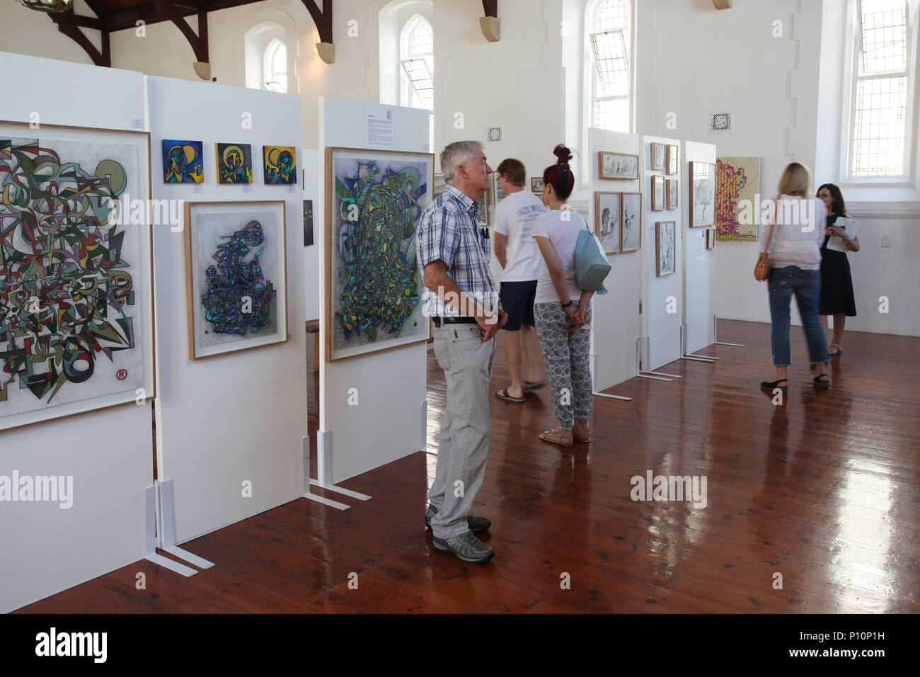 Contemporary Art Expo Stock Photo - Alamy