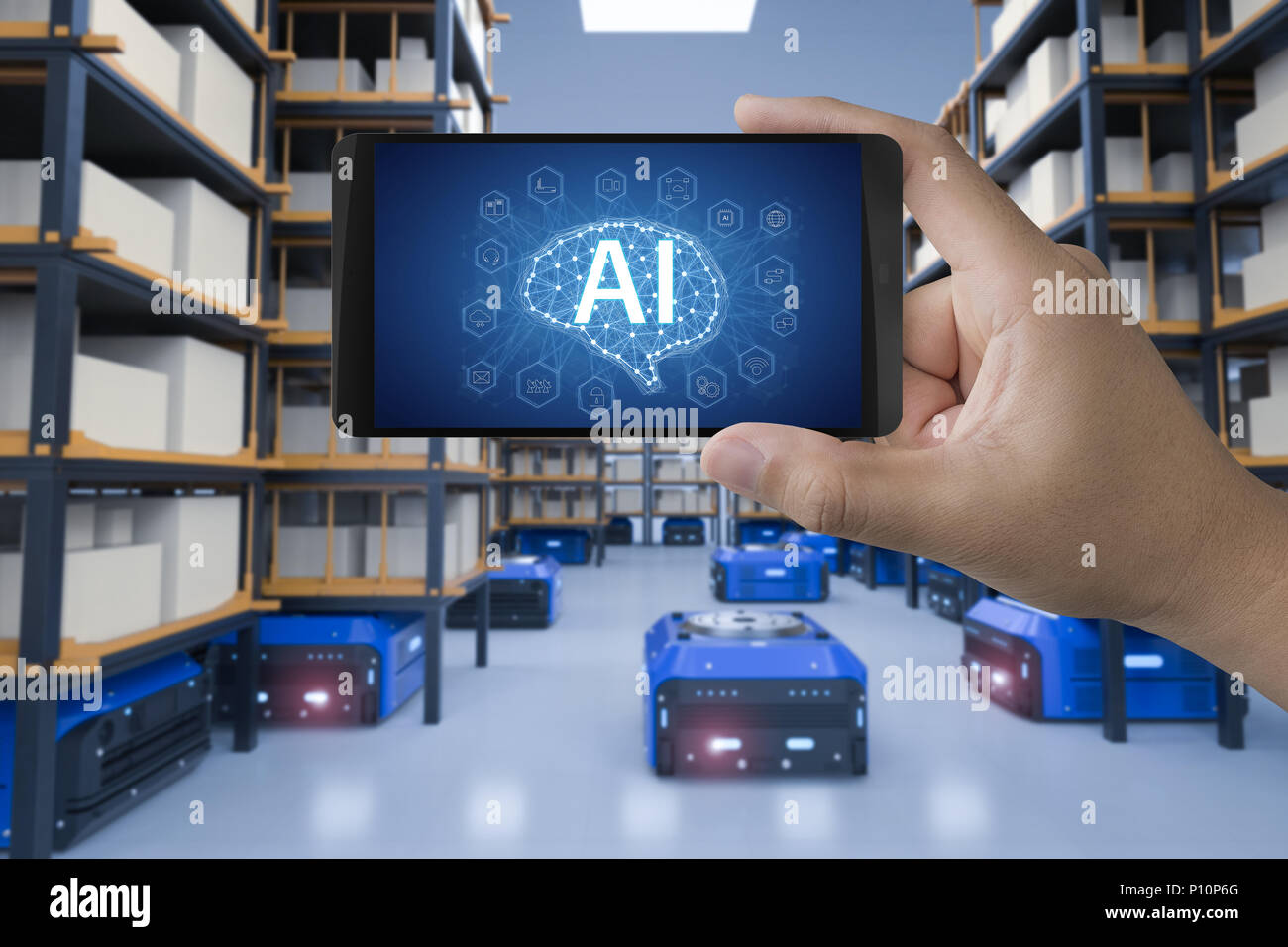 Hand holding 3d hi-res stock photography and images - Alamy