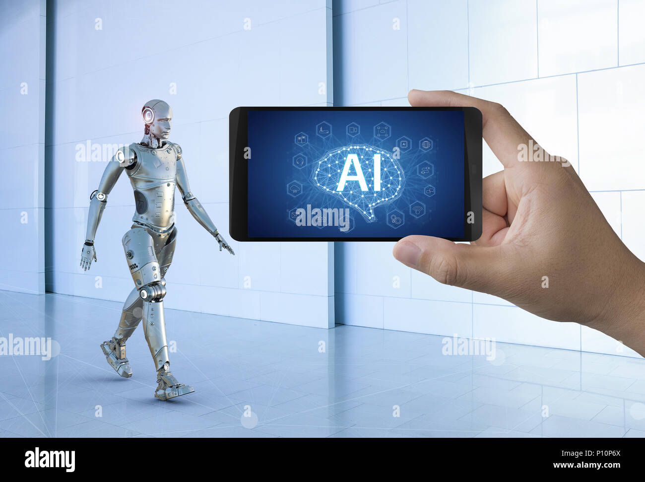 Hand holding 3d hi-res stock photography and images - Alamy