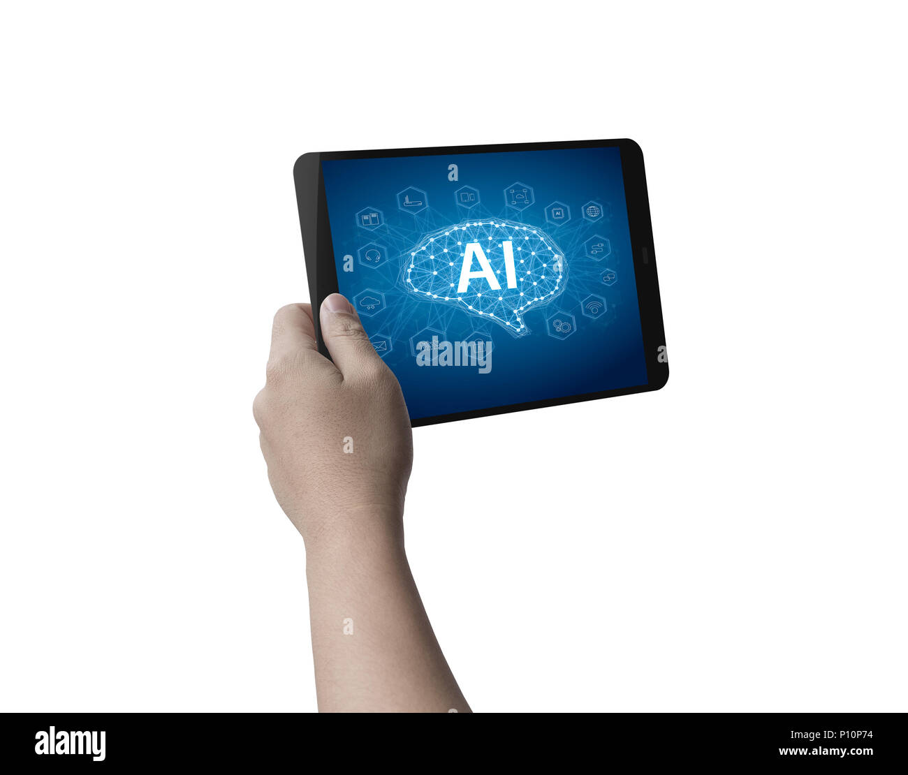 Hand holding 3d hi-res stock photography and images - Alamy
