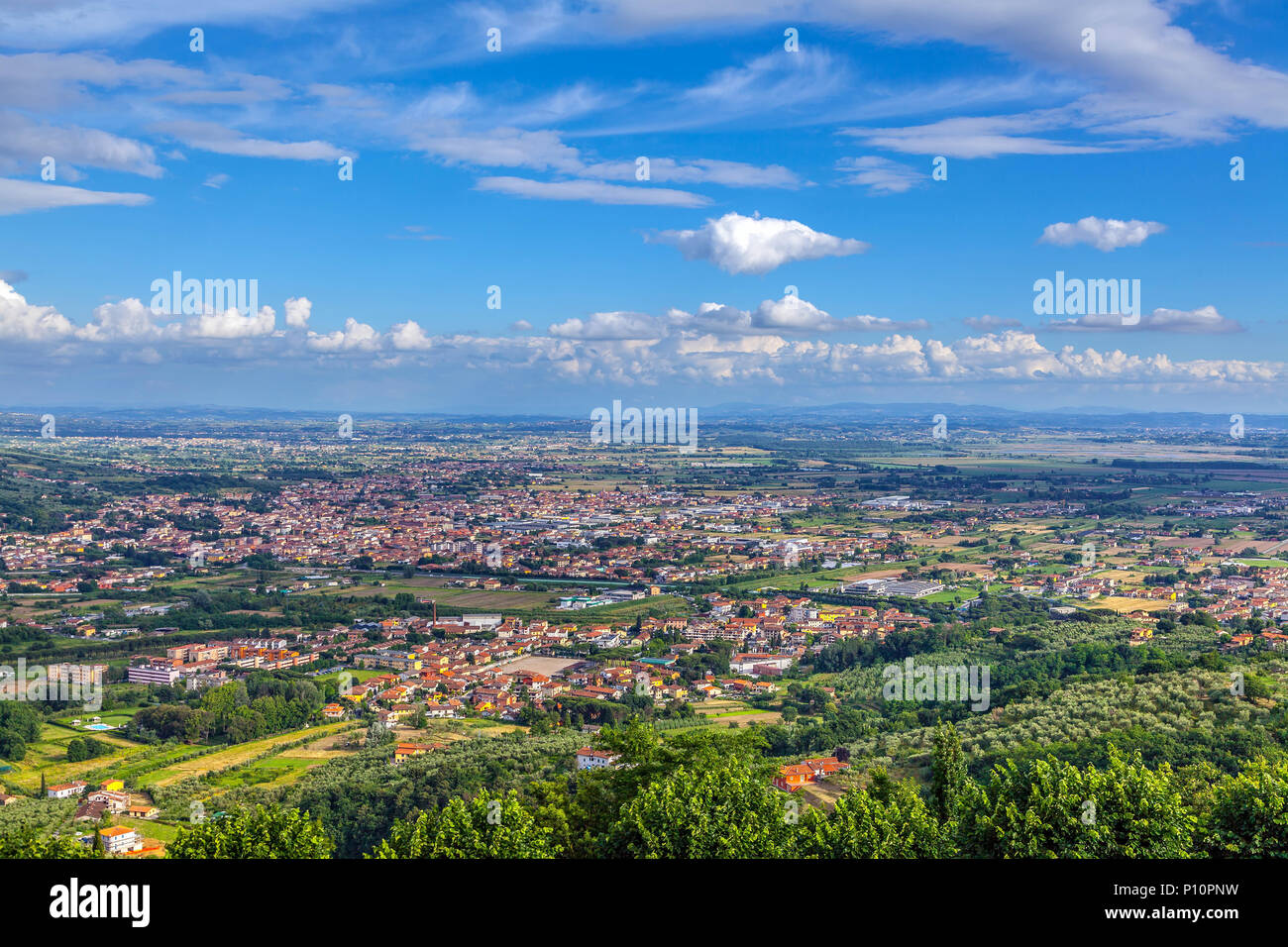 Panorama of Tuscany. Stock Photo