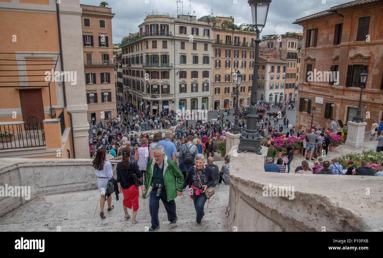 Piazza di Spagna, Rome, Italy Stock Photo