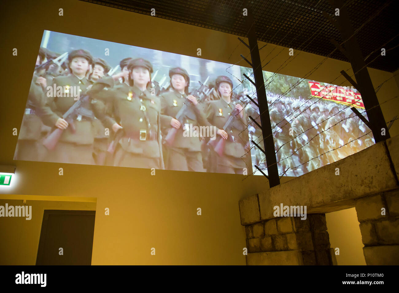 North Korea women soldiers as a part of exhibion in Museum of the Second World War in Gdansk, Poland. January 28th 2017 © Wojciech Strozyk / Alamy Sto Stock Photo