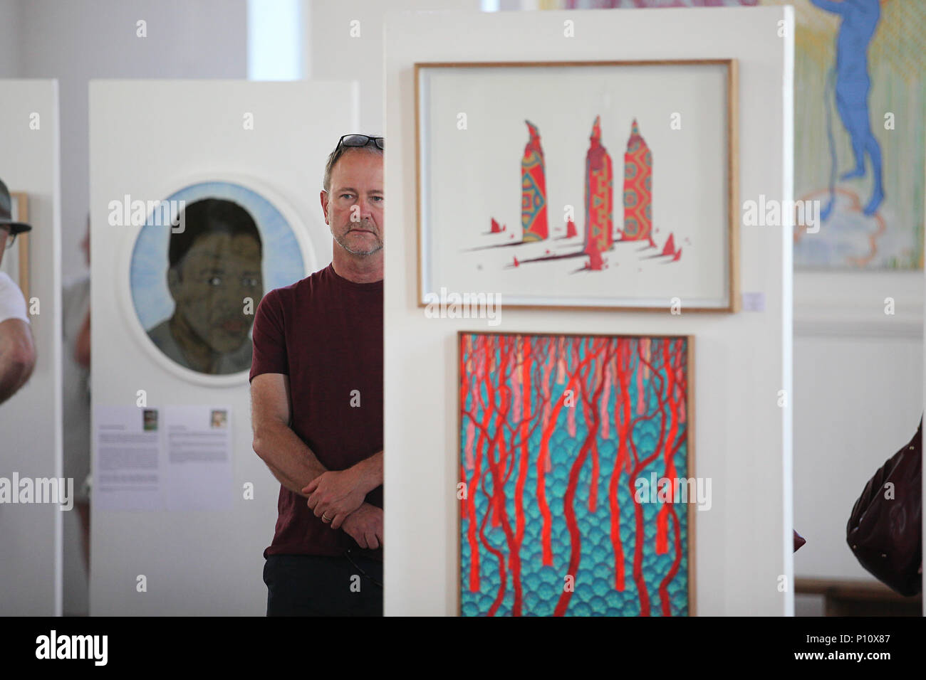 Contemporary Art Expo Stock Photo - Alamy