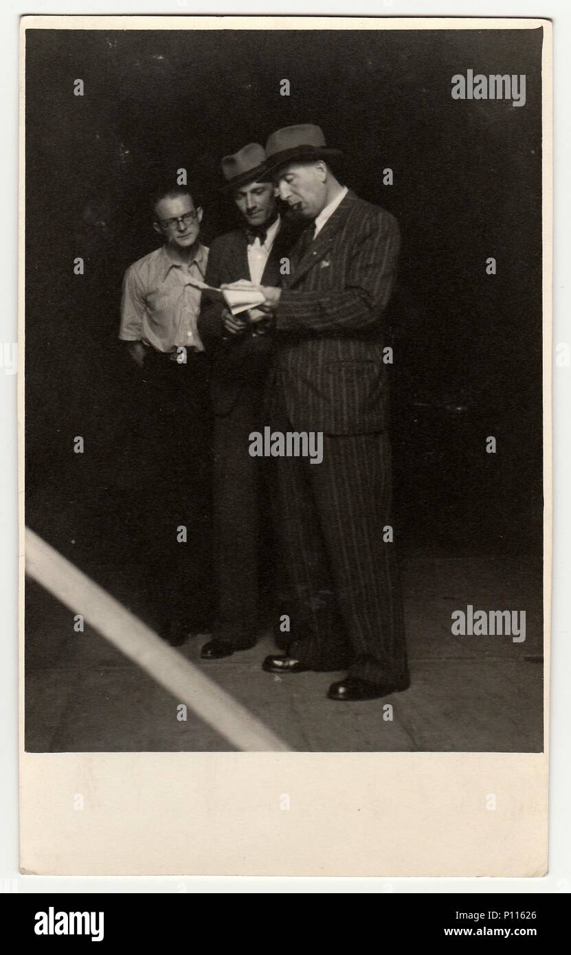 THE CZECHOSLOVAK SOCIALIST REPUBLIC - CIRCA 1960s: Vintage photo shows theatre perfomance. Stock Photo