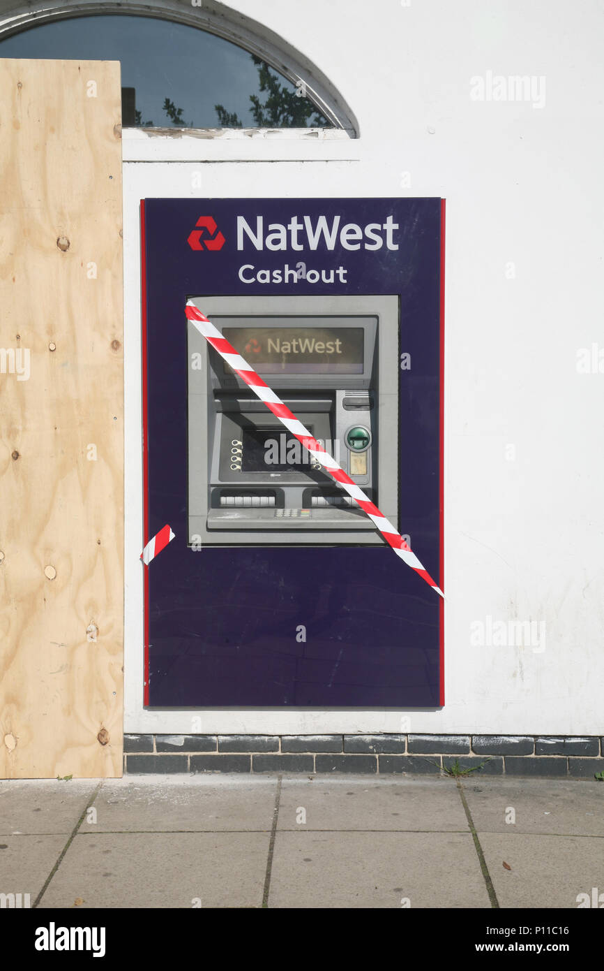 One of the many UK local bank closures is this Nat West Bank in Bawtry